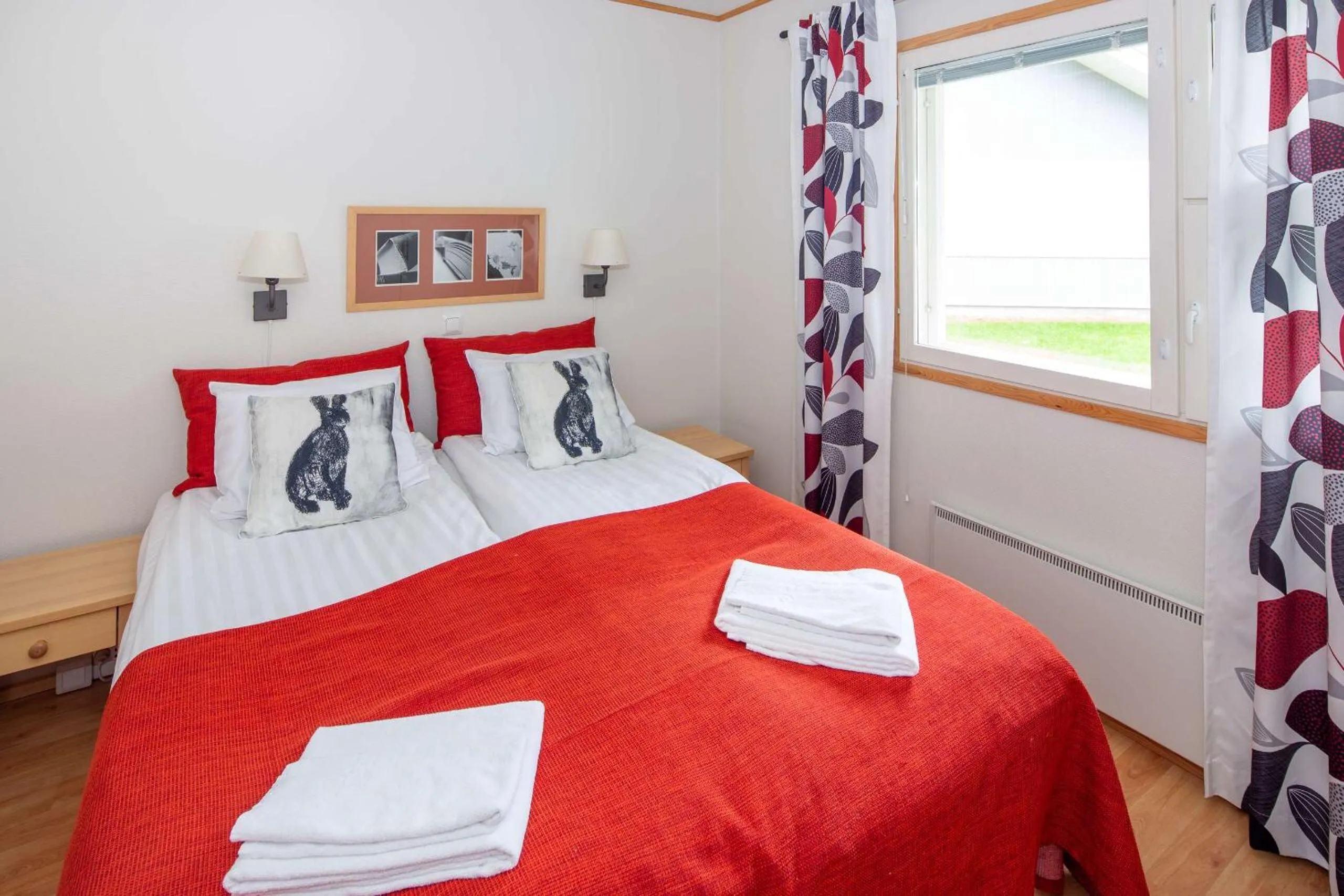 Bedroom, Bed in Holiday Club Kuusamon Tropiikki Apartments