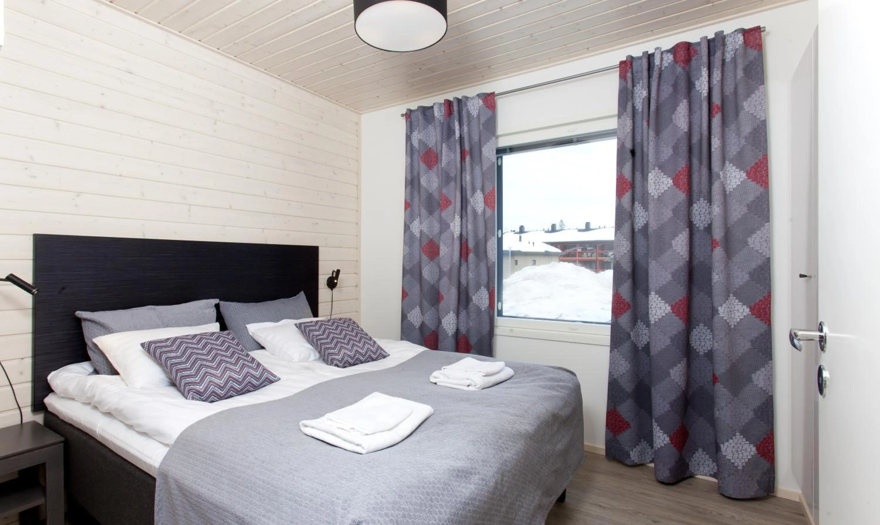 Bedroom, Bed in Holiday Club Kuusamon Tropiikki Apartments