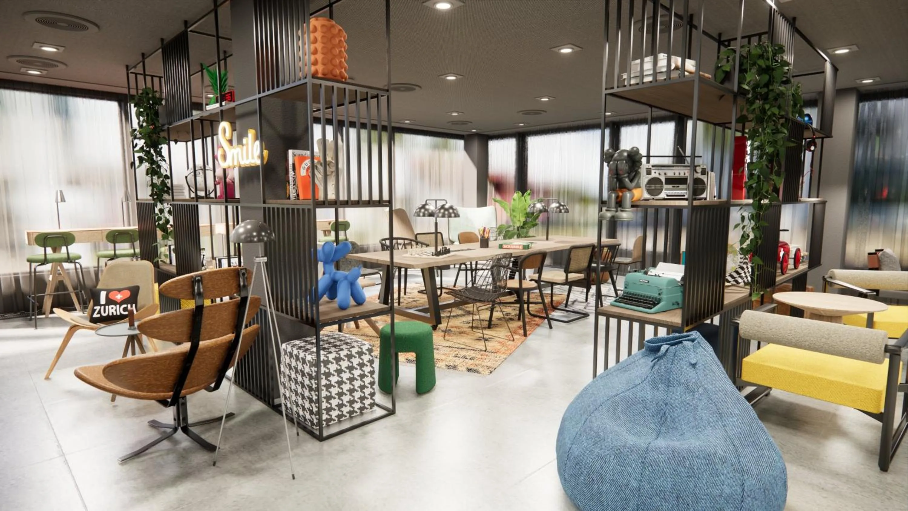 Lobby or reception in Moxy Zurich