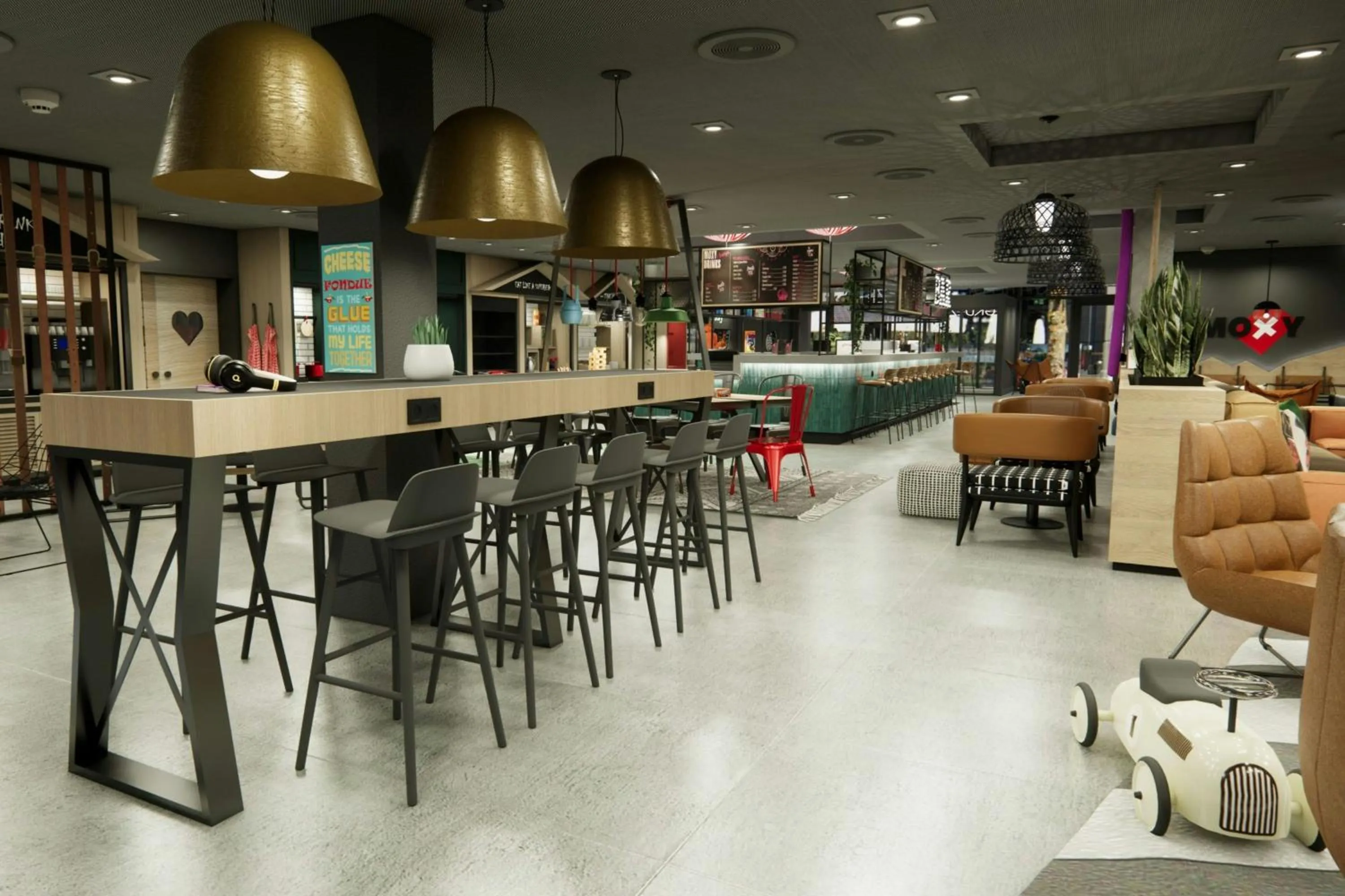 Restaurant/places to eat in Moxy Zurich