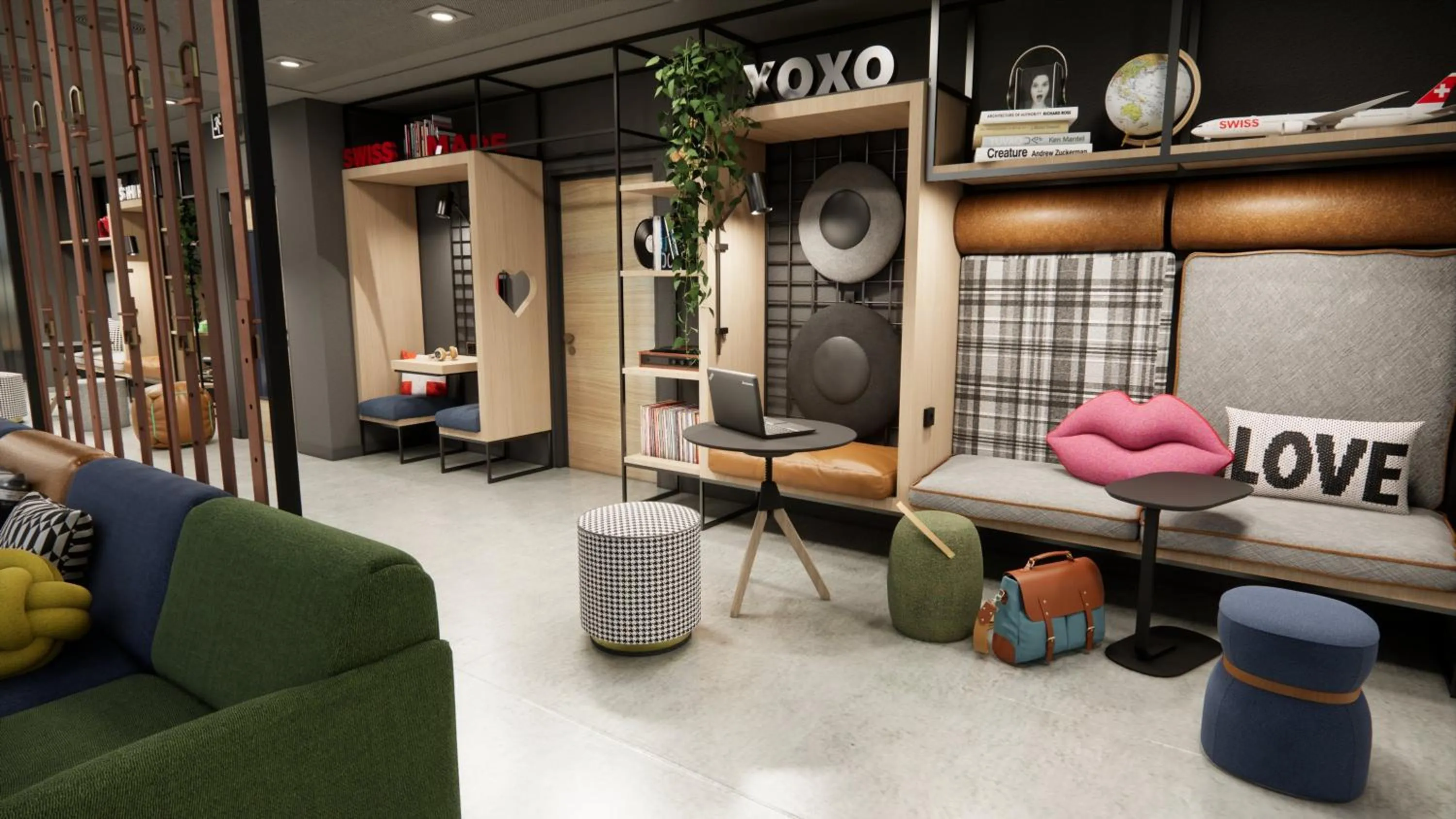 Lobby or reception in Moxy Zurich