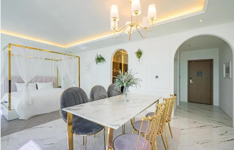 Living room in Gwangalli Hotel primavera in Busan