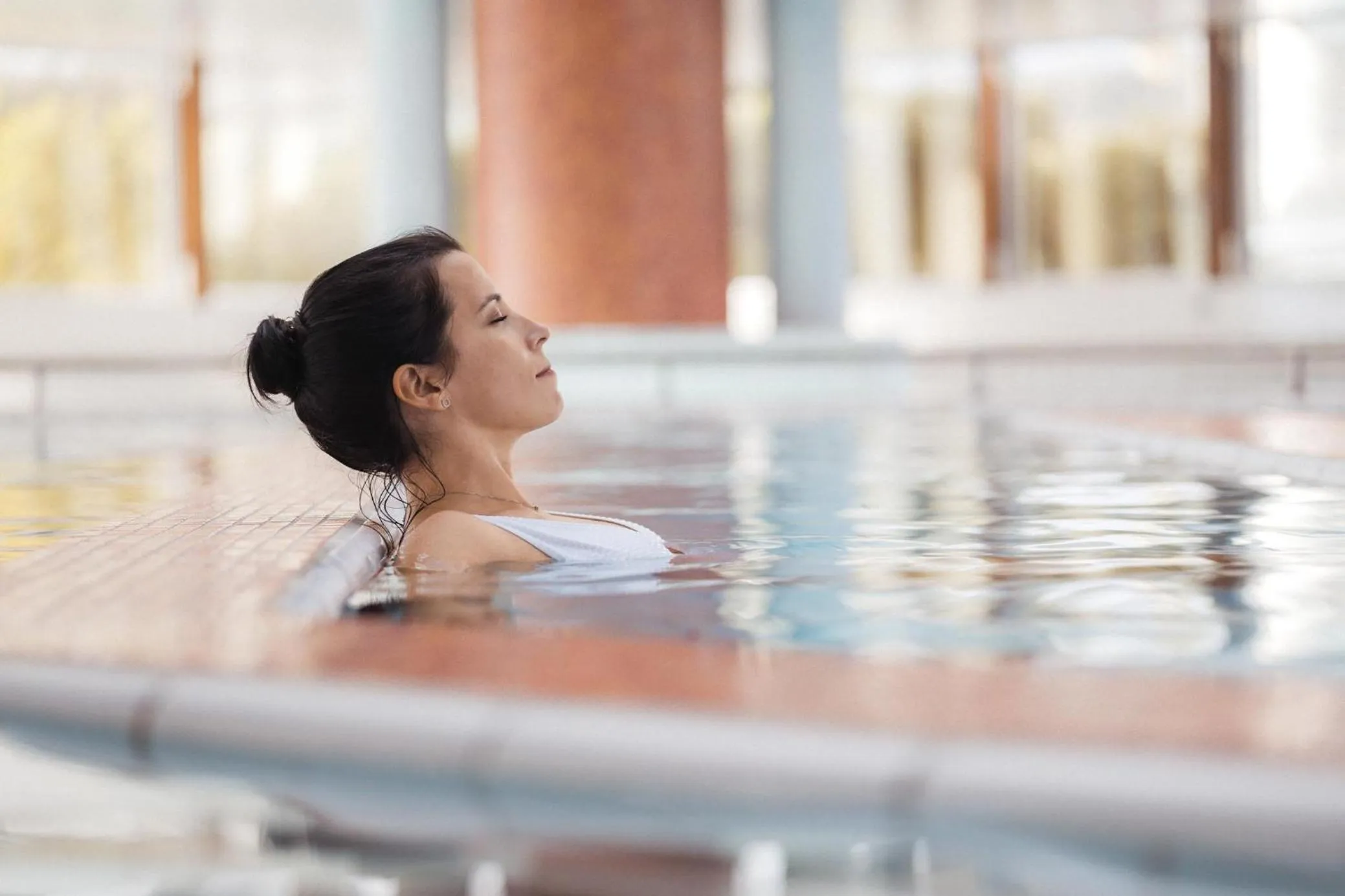 Swimming pool in Hôtel Serge Blanco - Relais Thalasso & Spa