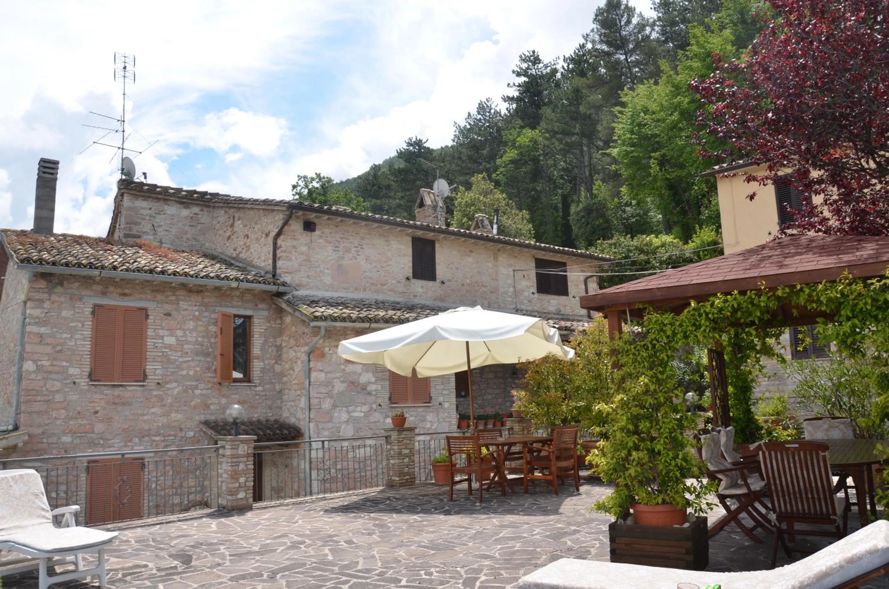 Balcony/Terrace in B&B La Terrazza Del Subasio