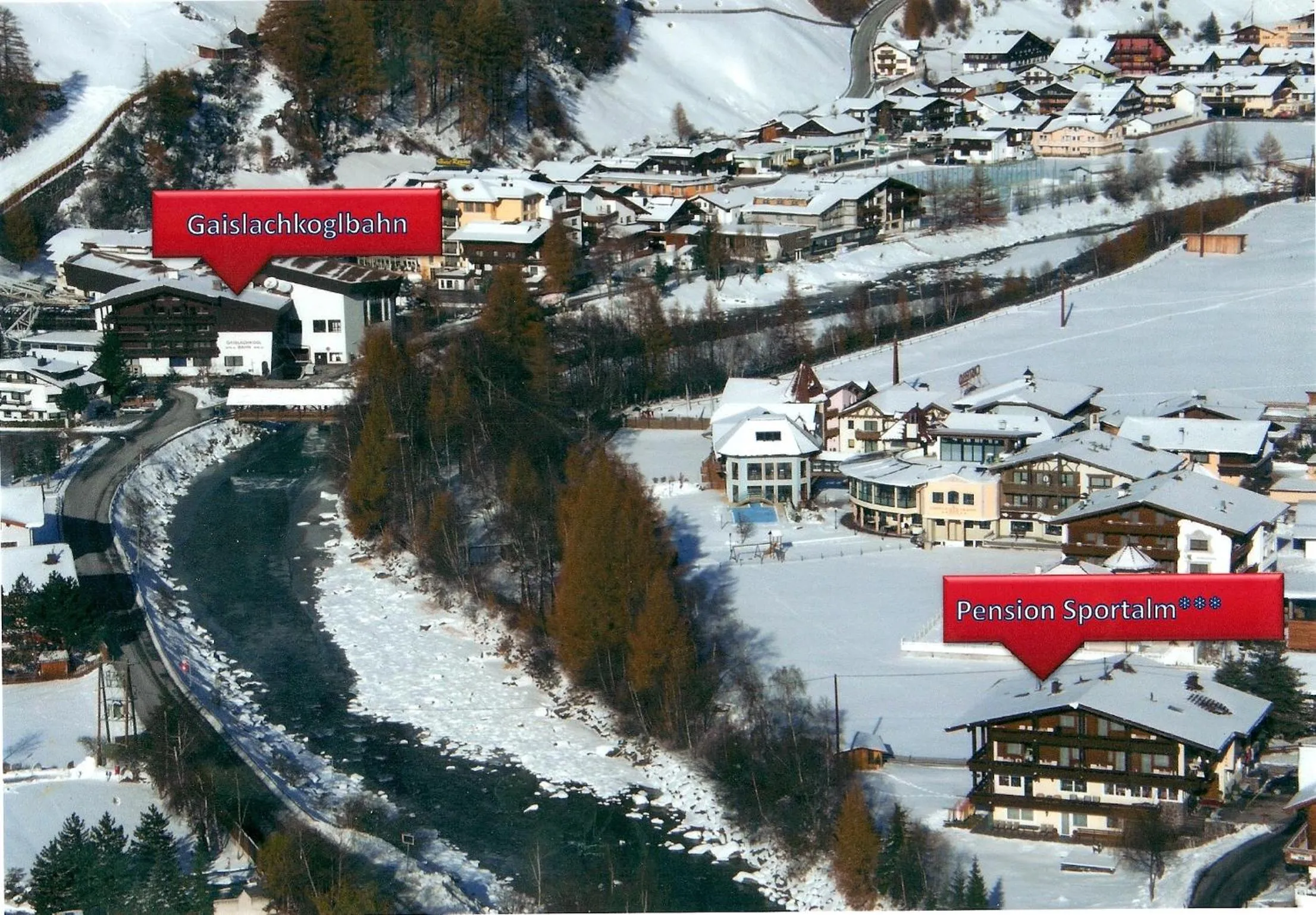 Bird's eye view in Sportalm