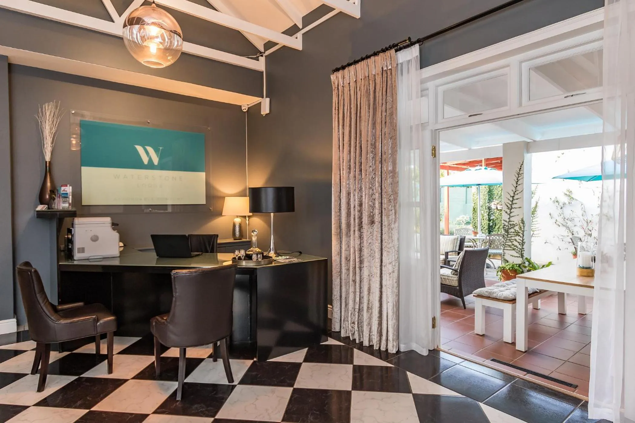 Lobby or reception in Waterstone Lodge