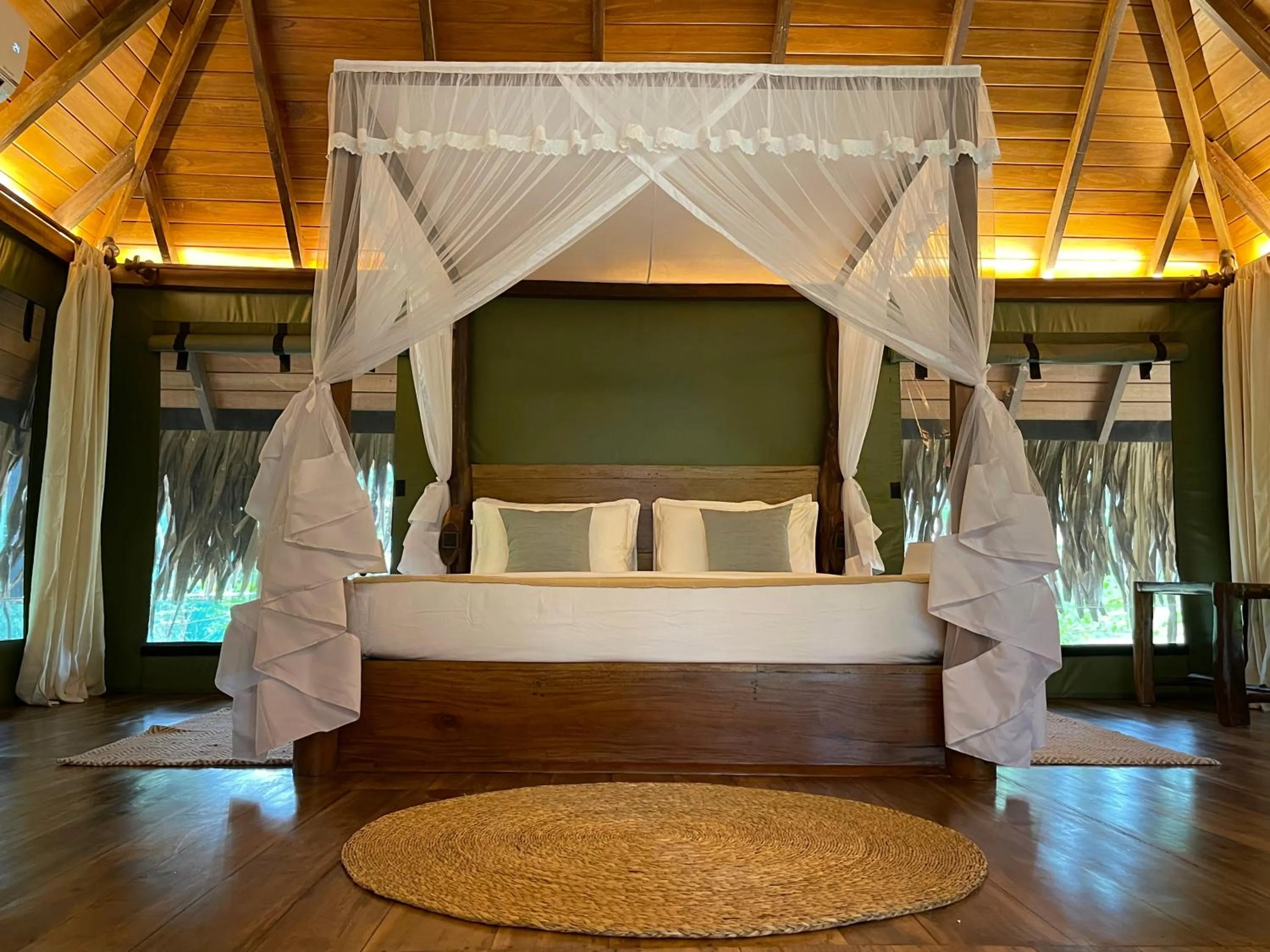 Bed in Yala Lake View Cabanas