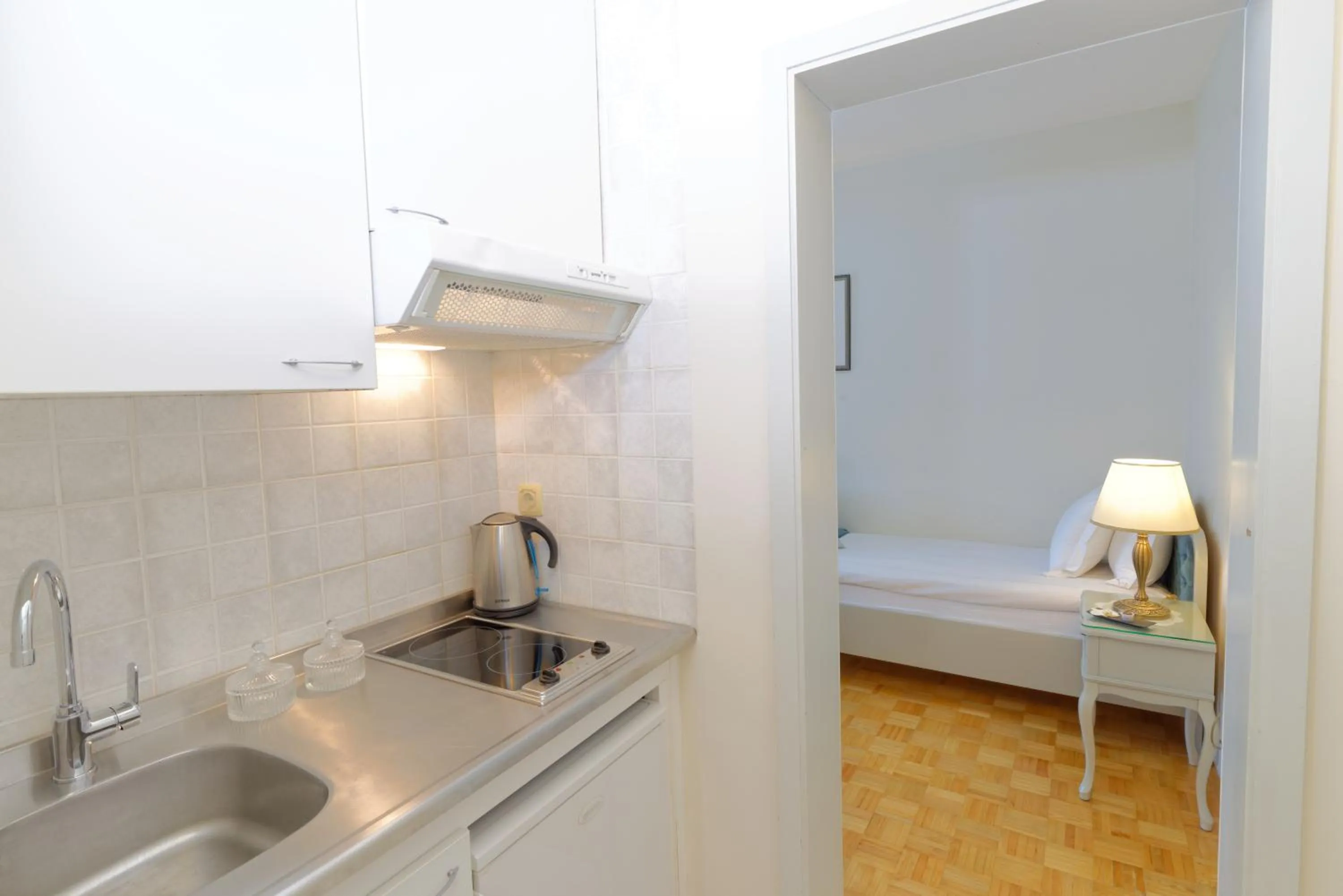 Kitchen or kitchenette in ApartHotel Vila Minka