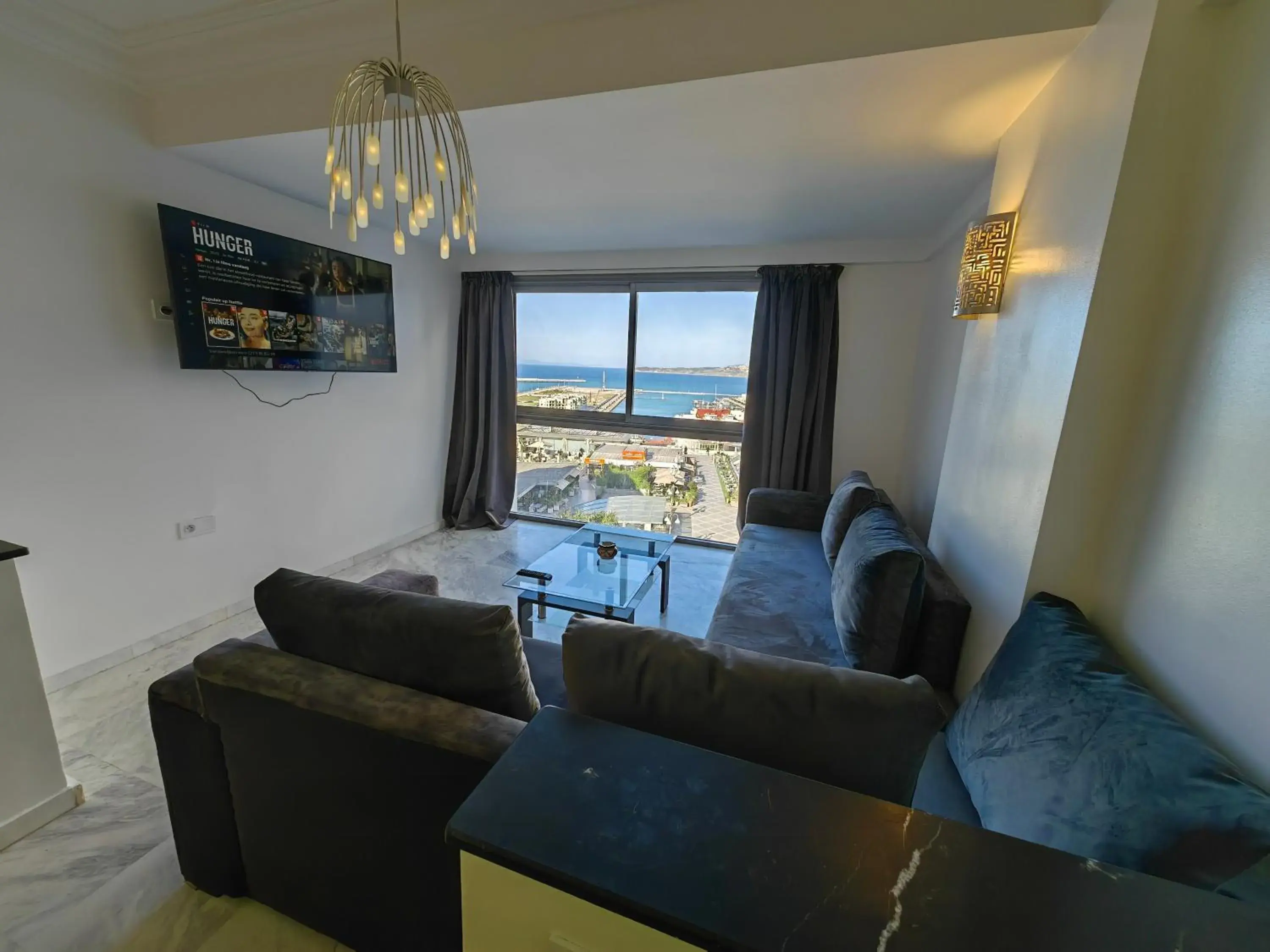 One-Bedroom Apartment with Sea View in City Bleu Maroc One-Bedroom Apartment with Sea View in City Bleu Maroc