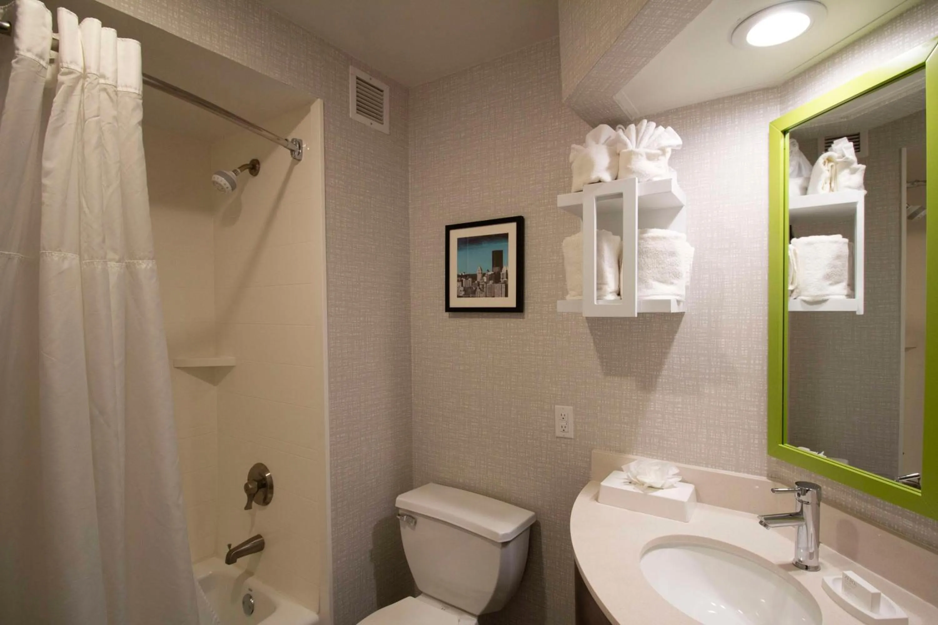 Bathroom in Hampton Inn Kent/Akron Area