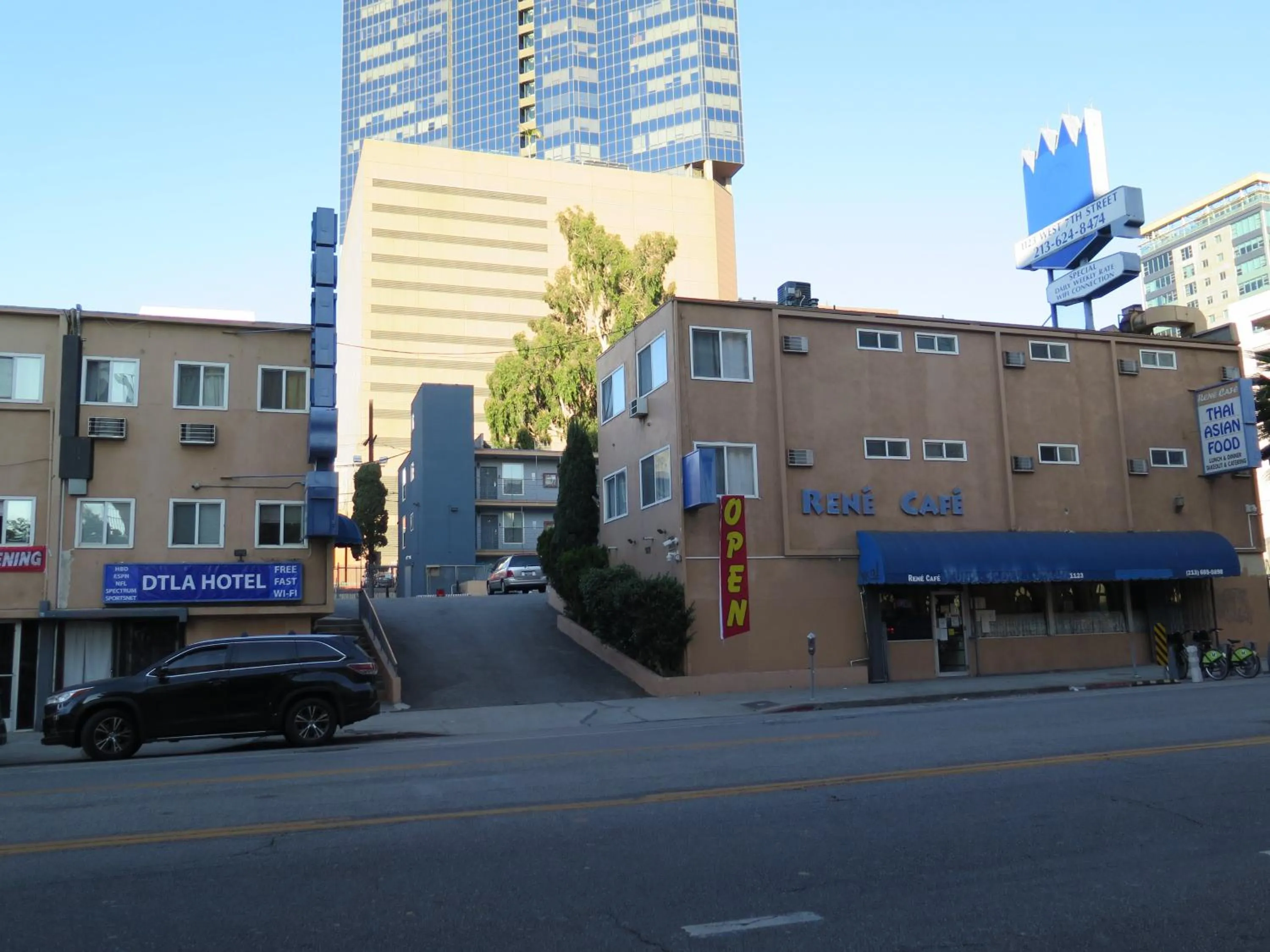 Property building in DTLA Hotel