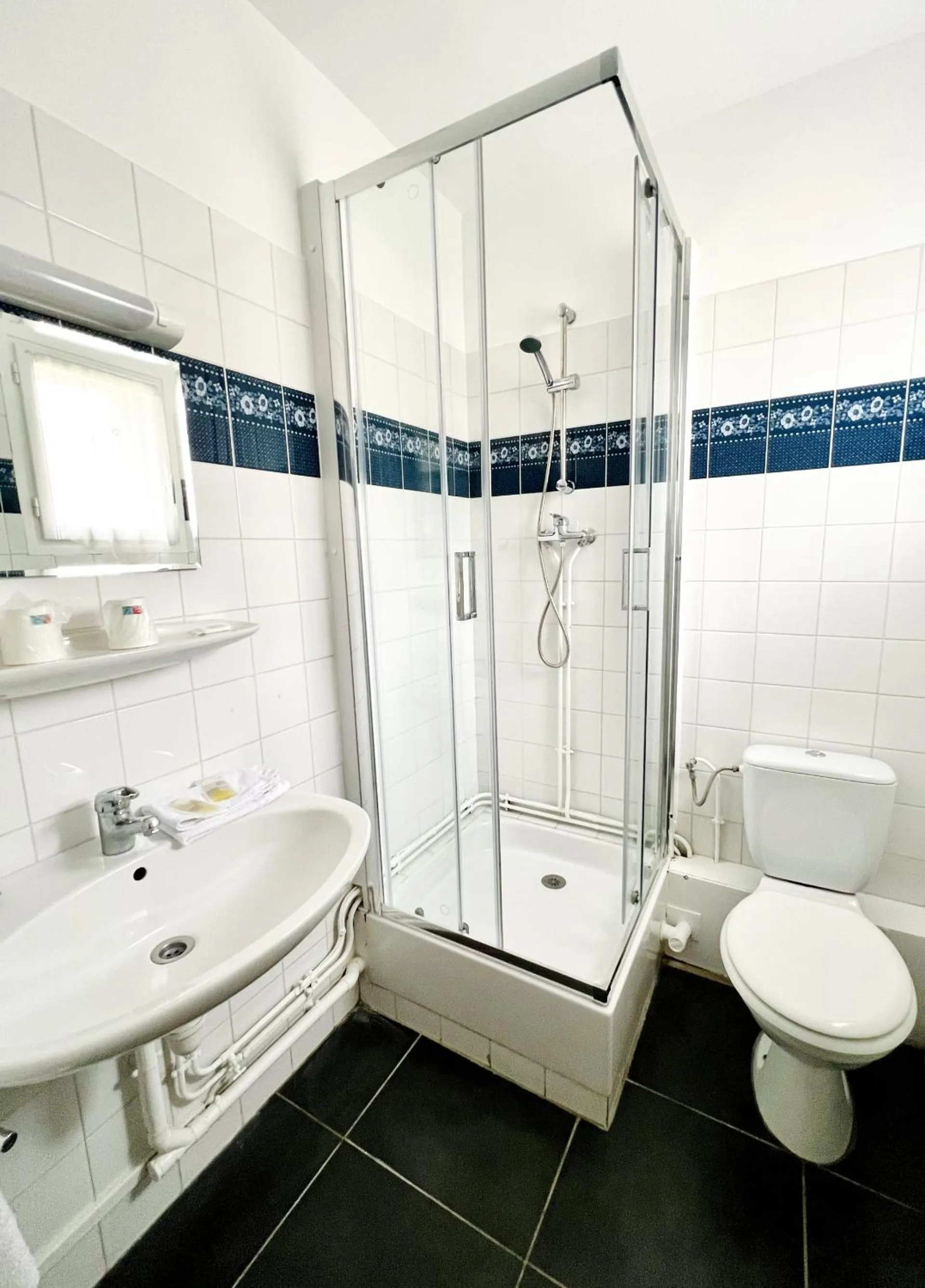 Shower in Hôtel Le Littoral - Berck sur Mer