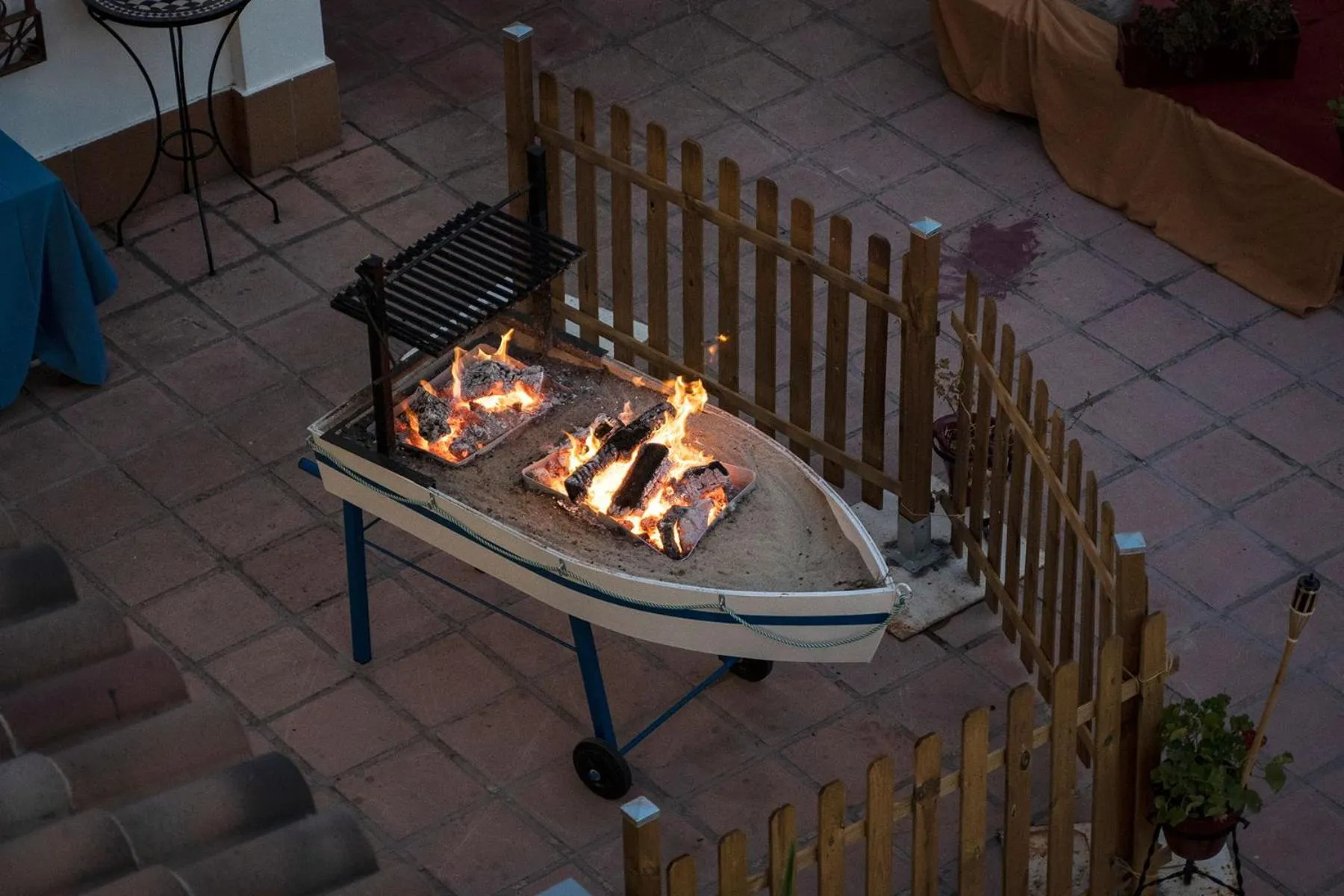 Patio in Hostal Restaurante La Bartola