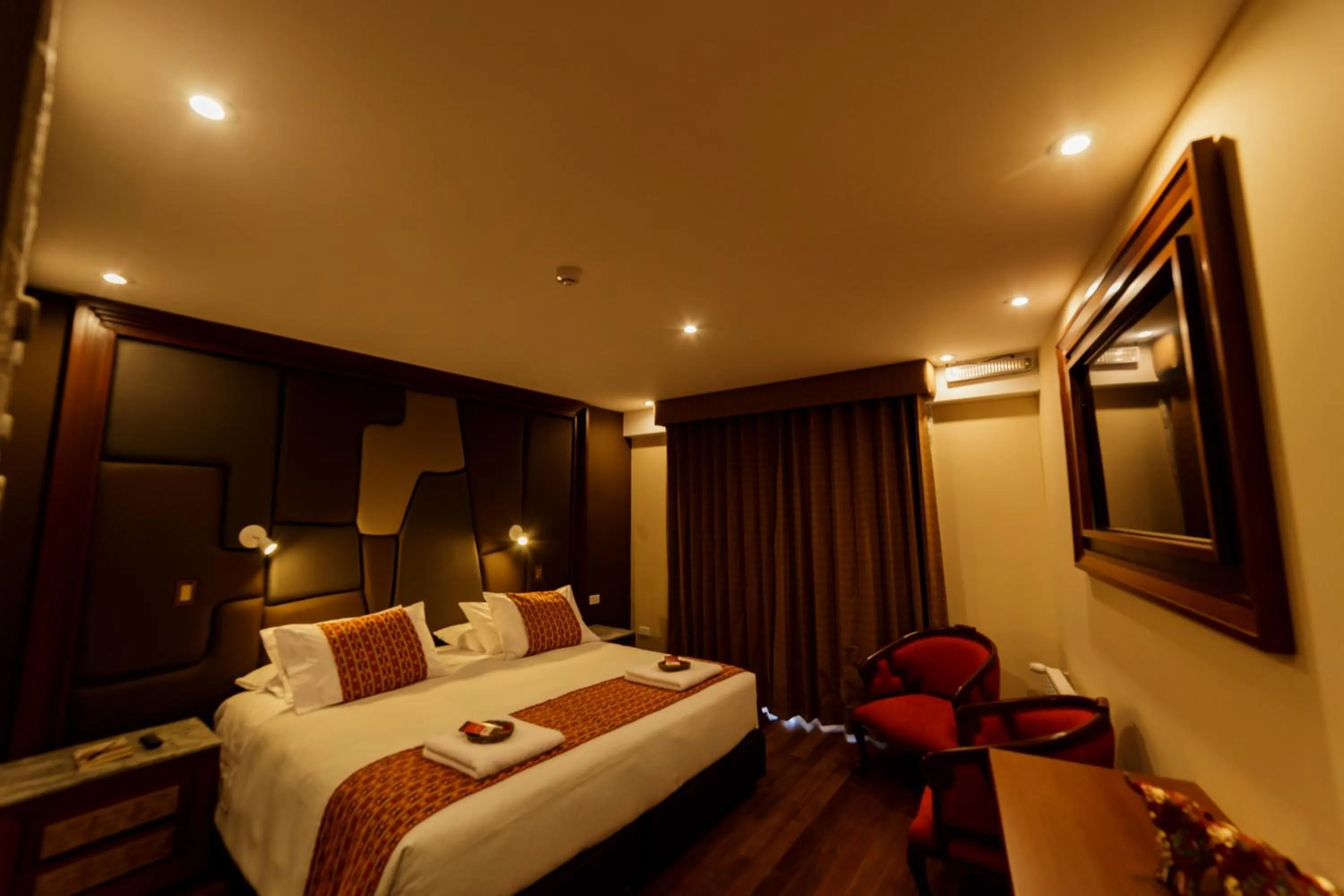 Bed in Yawar Inka Hotel