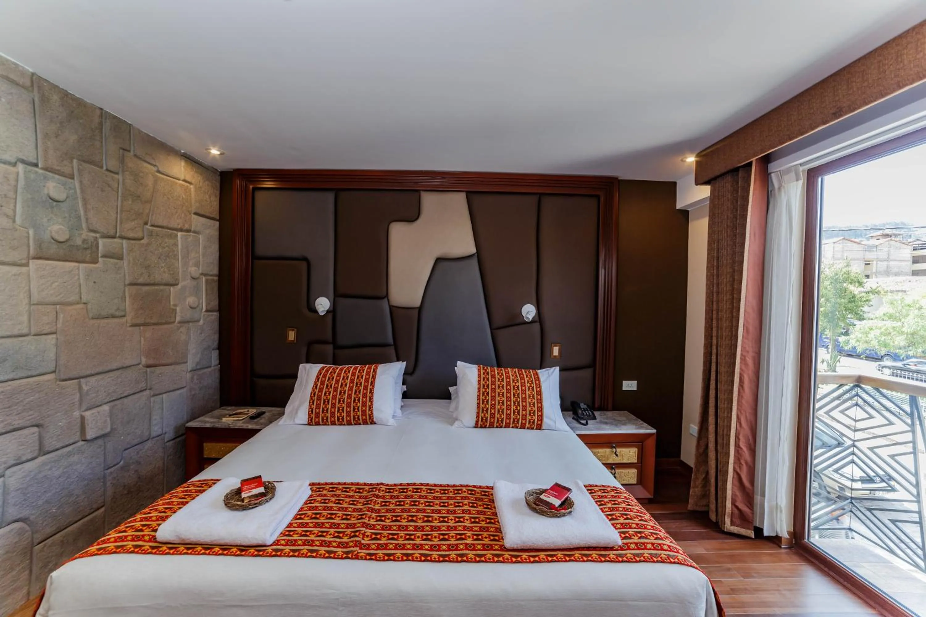 Bed in Yawar Inka Hotel