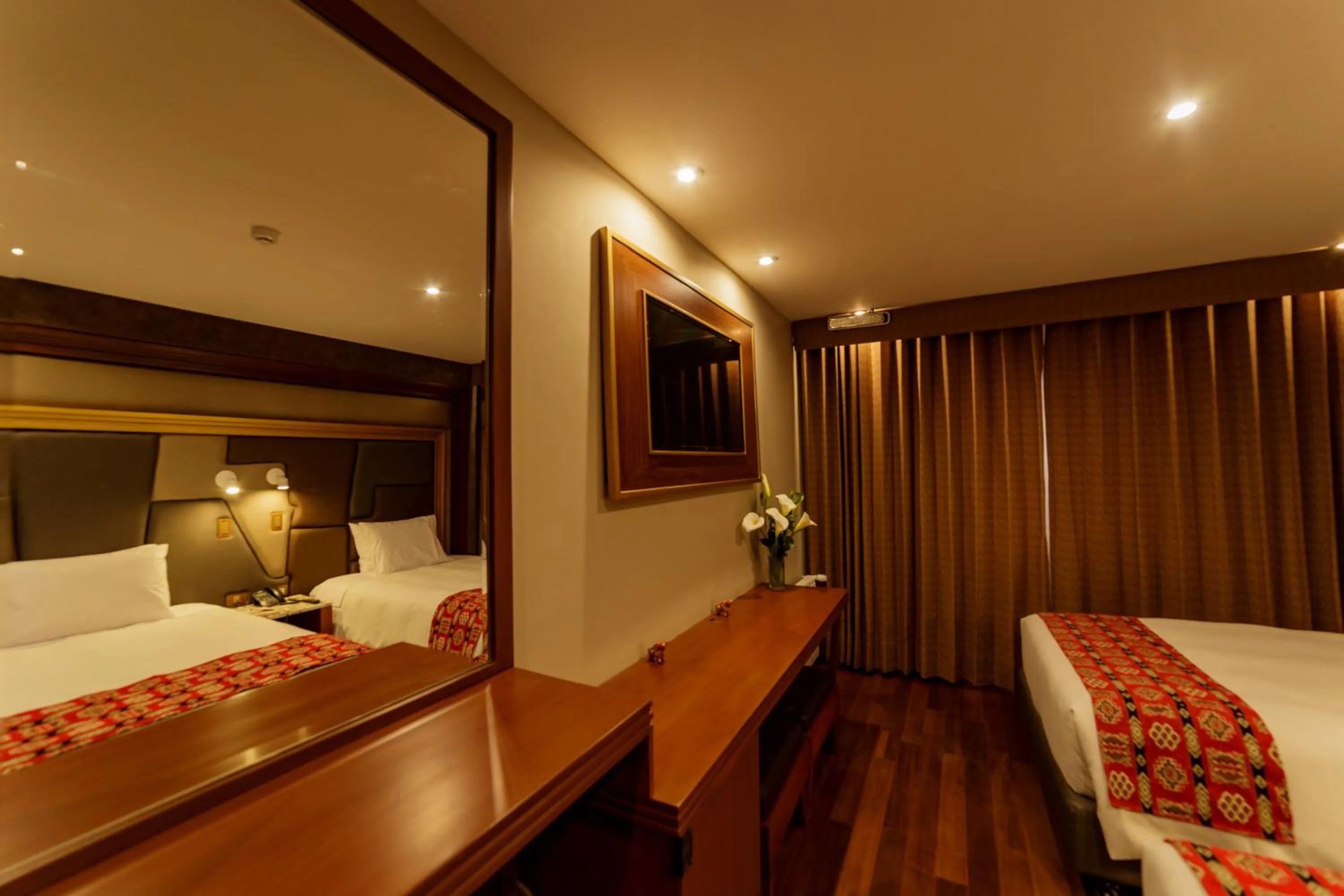 Bed in Yawar Inka Hotel