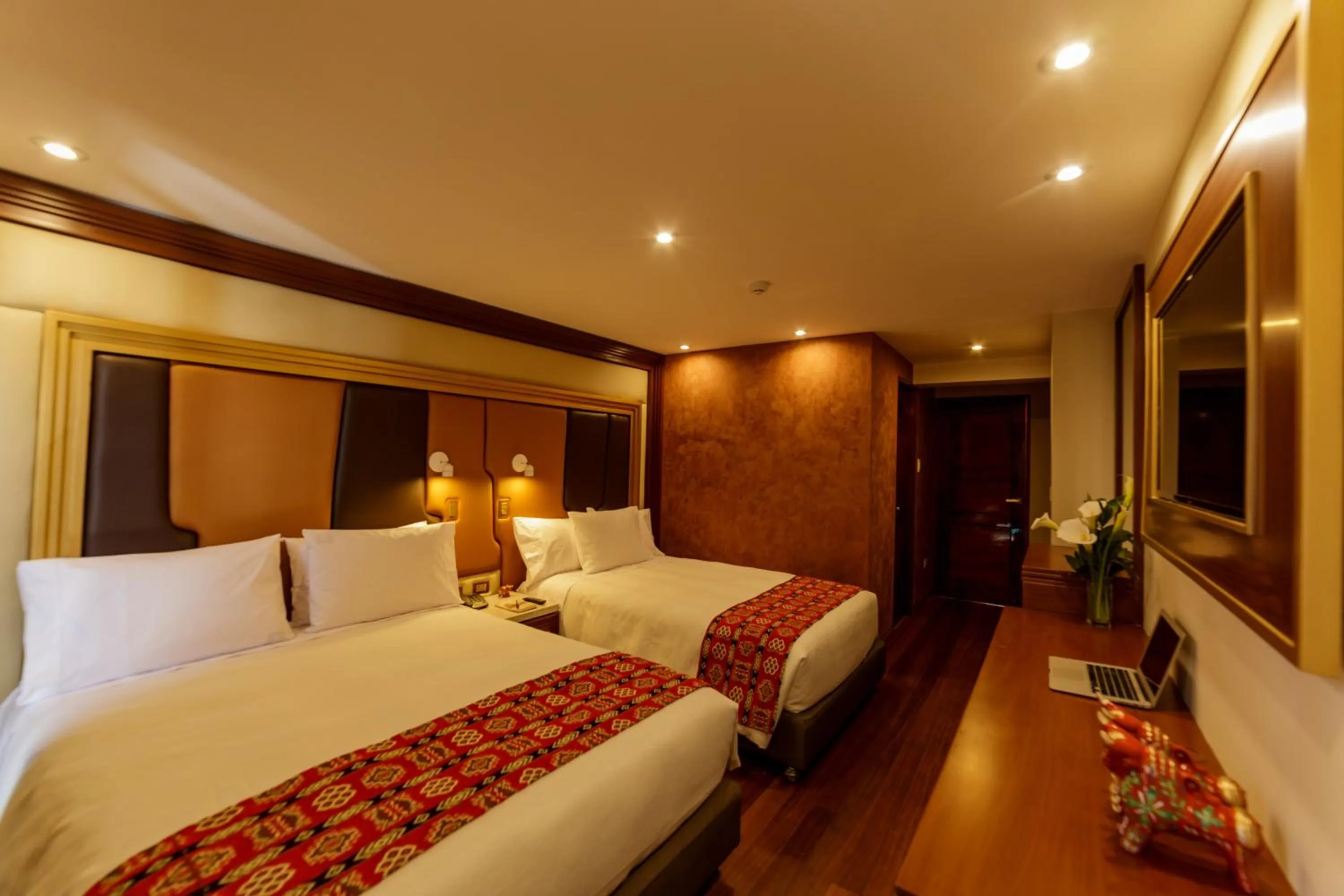 Bed in Yawar Inka Hotel