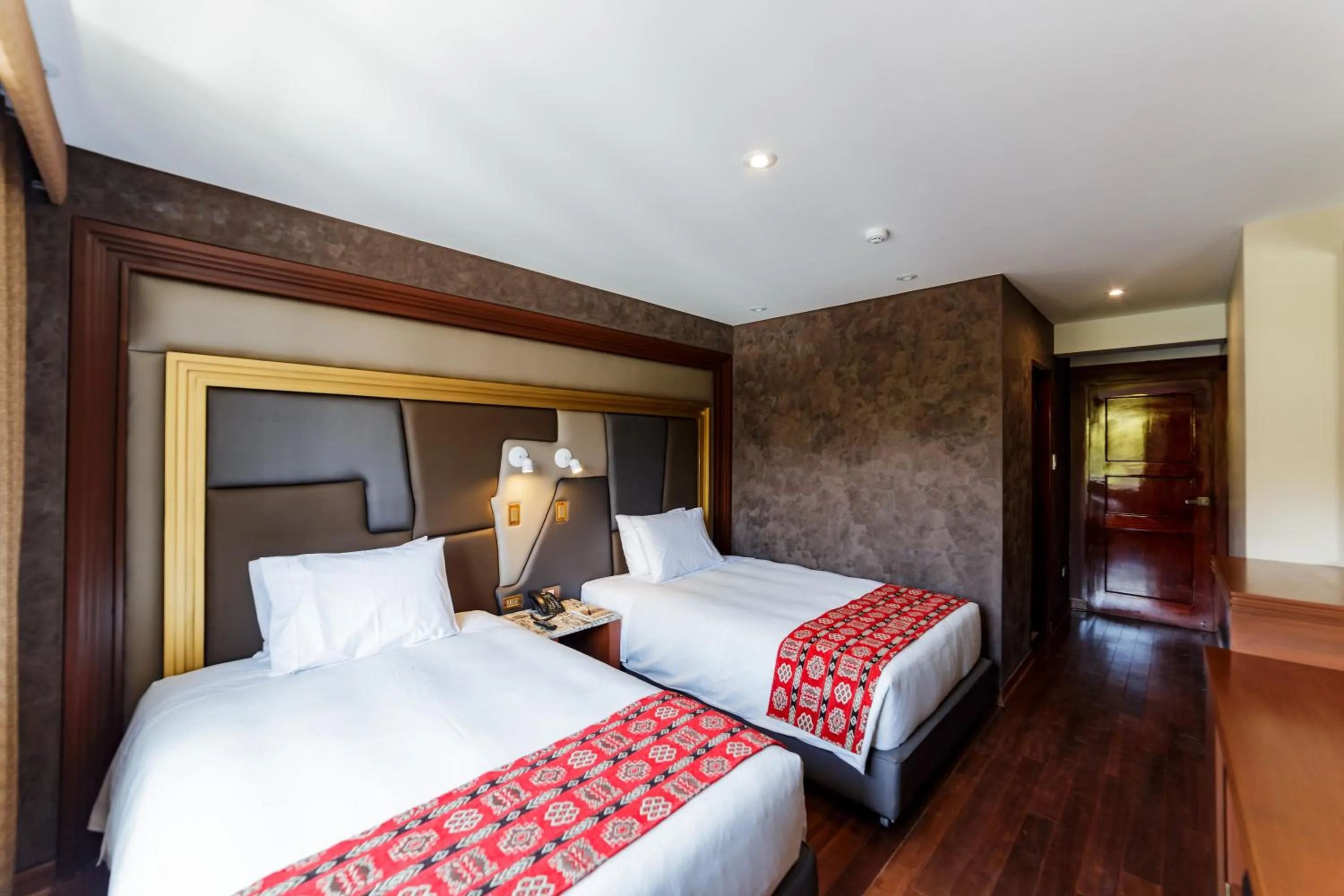 Bed in Yawar Inka Hotel