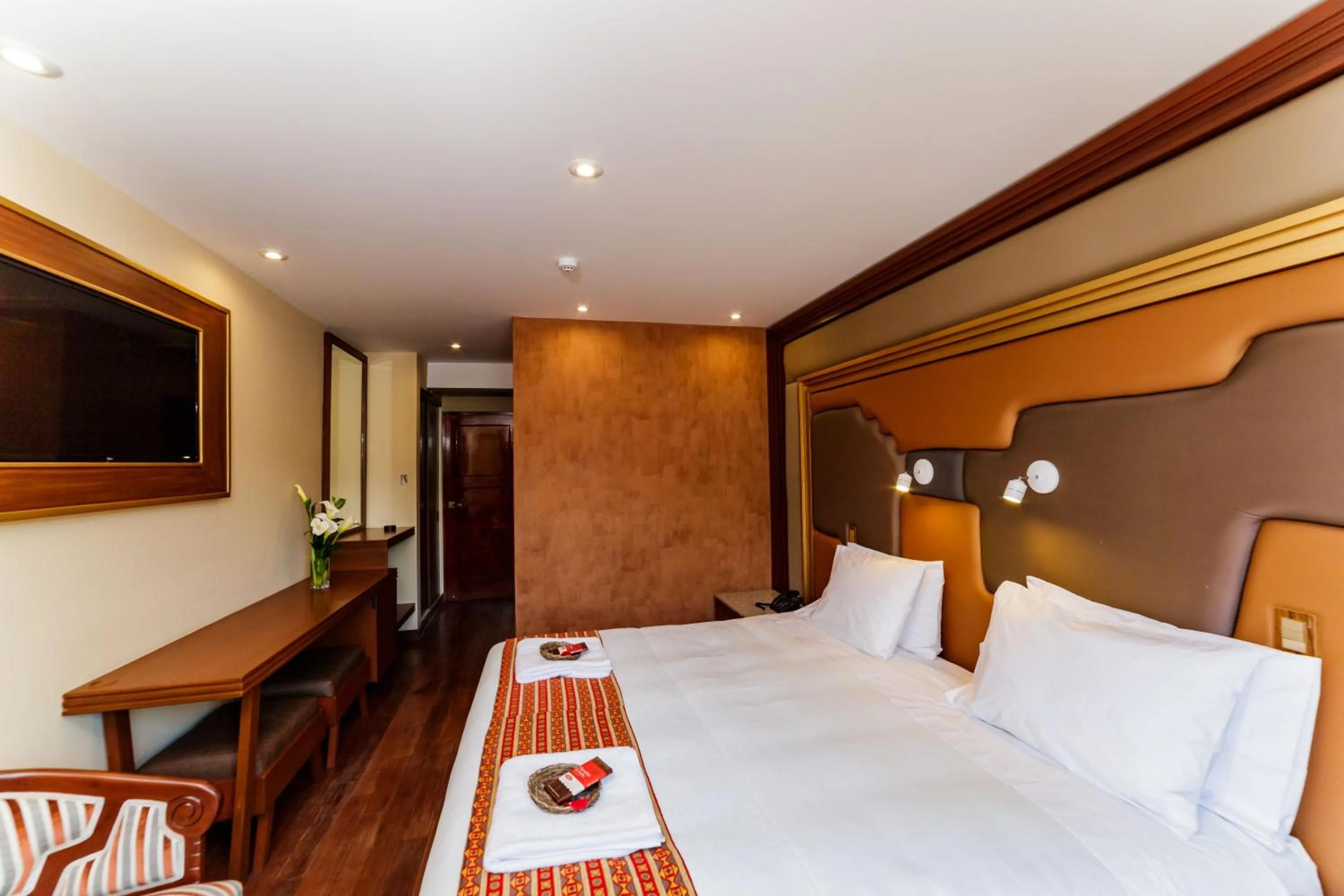 Bed in Yawar Inka Hotel