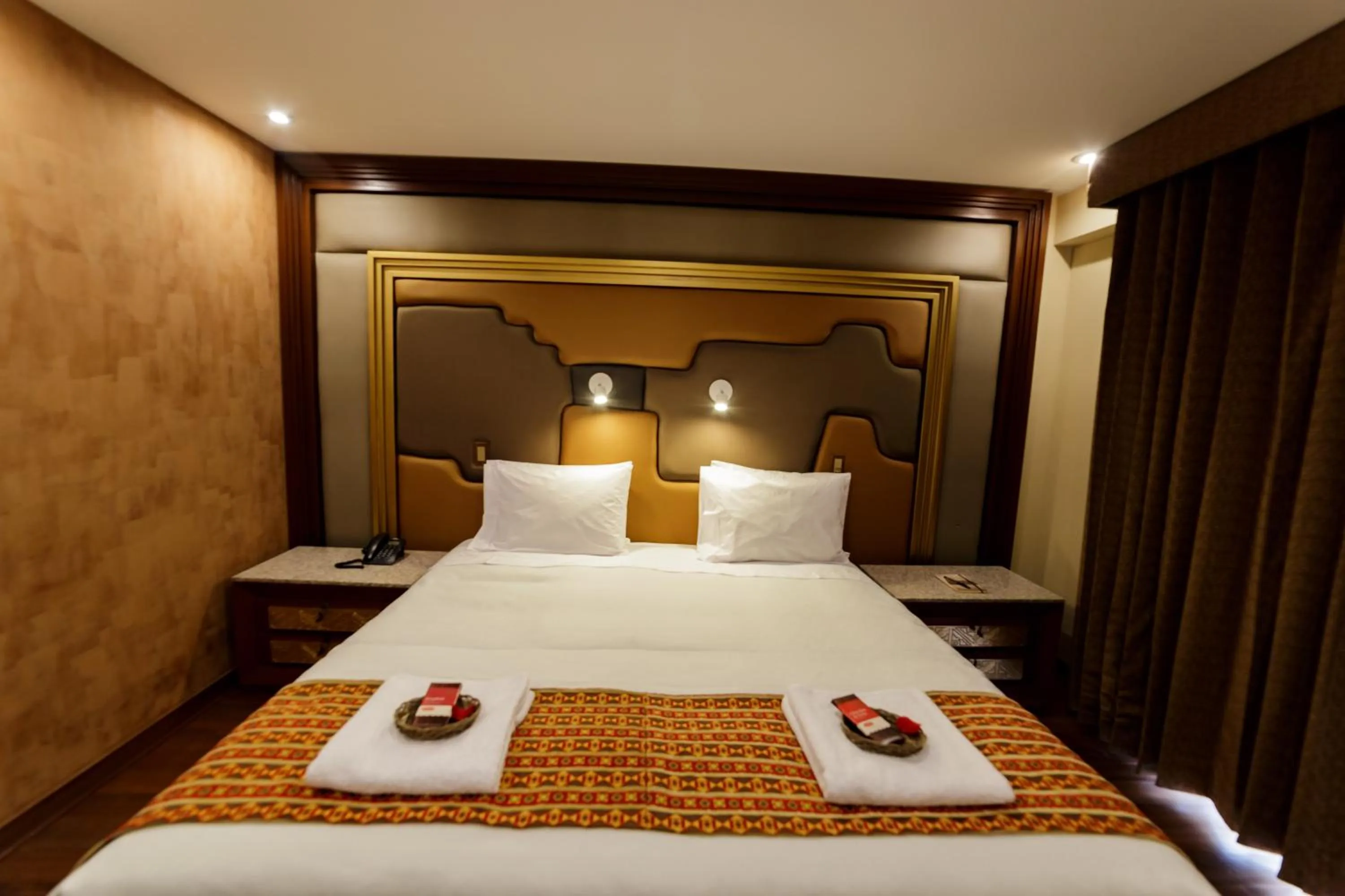Bed in Yawar Inka Hotel