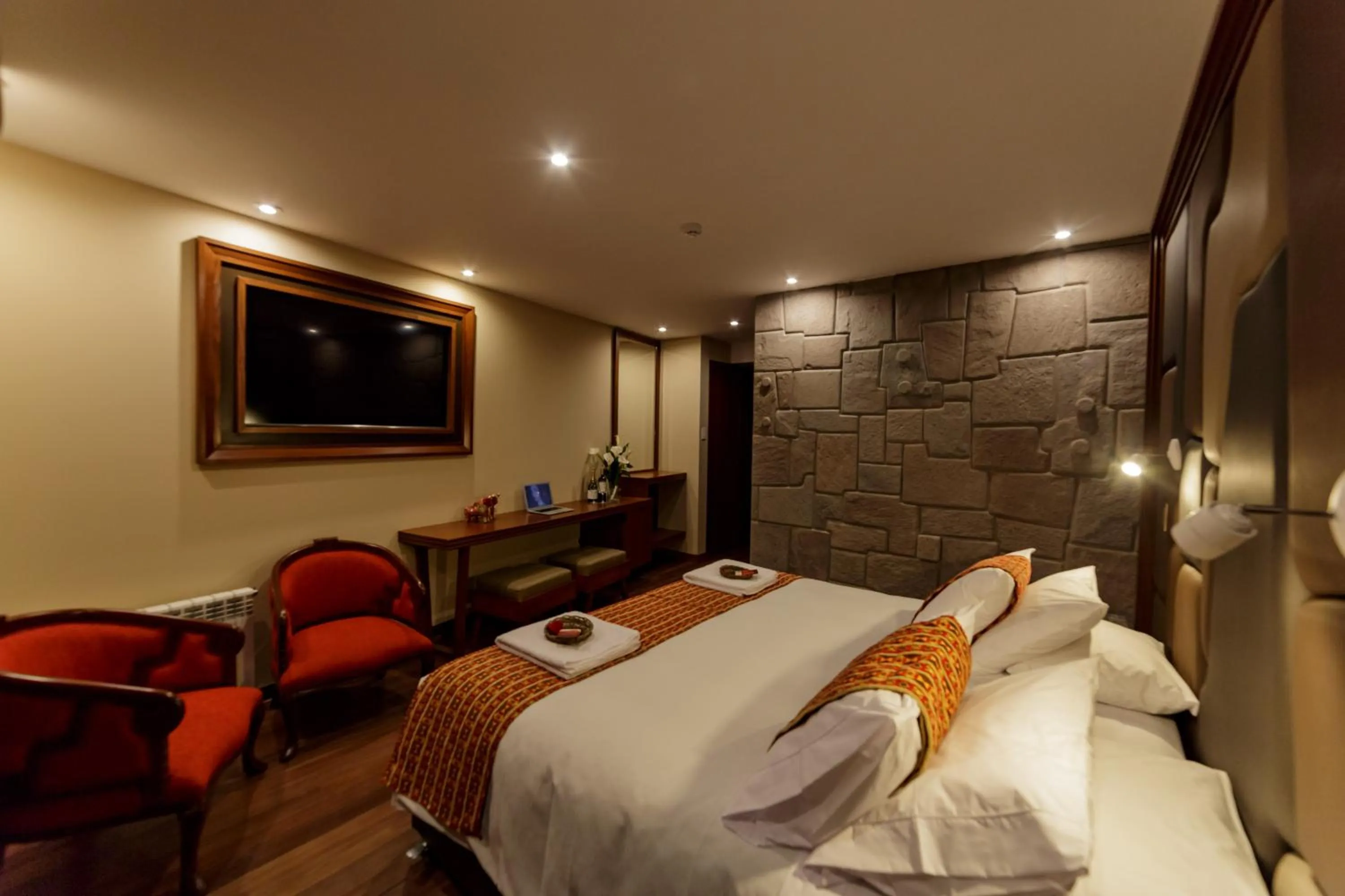 Bed in Yawar Inka Hotel