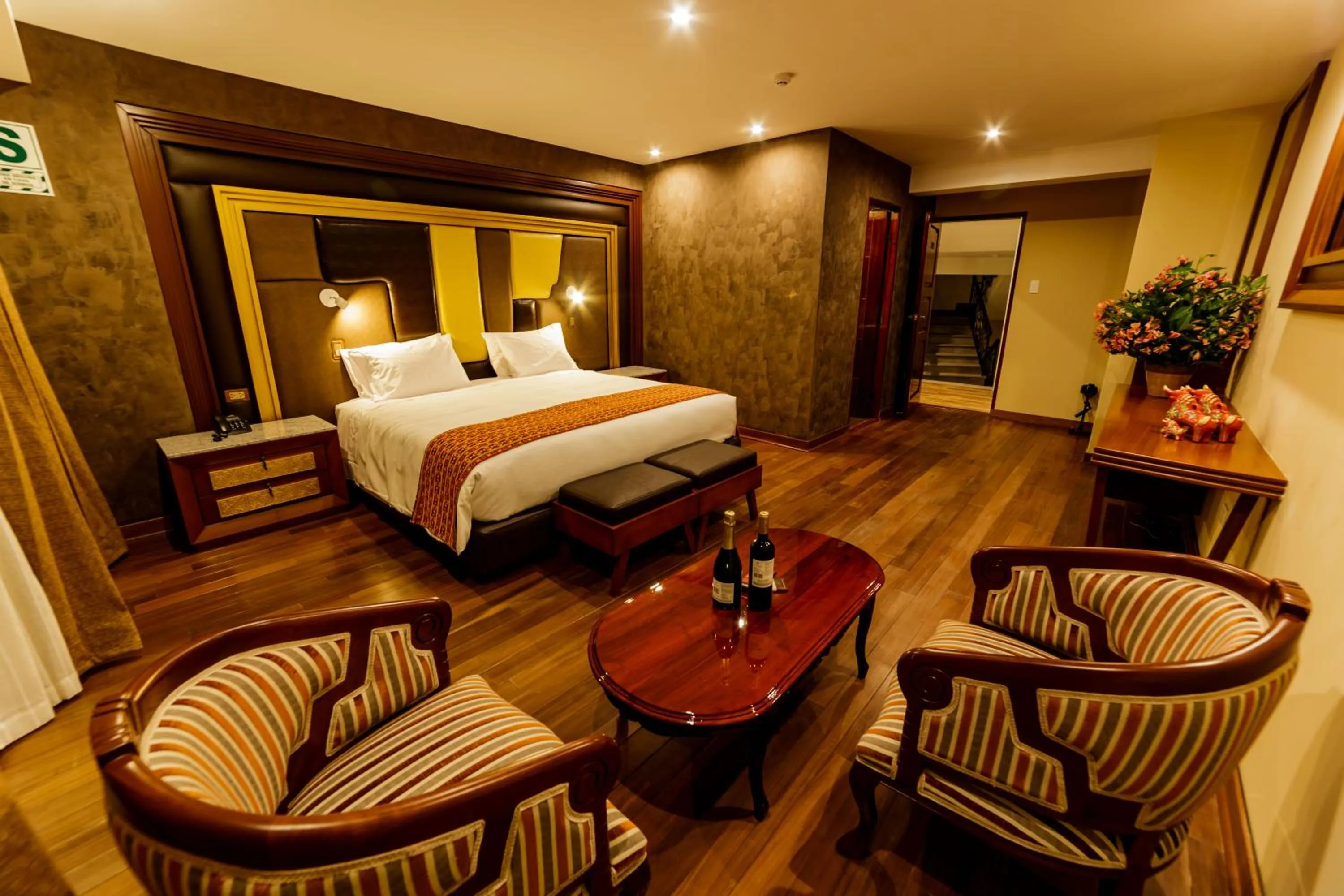 Bed in Yawar Inka Hotel