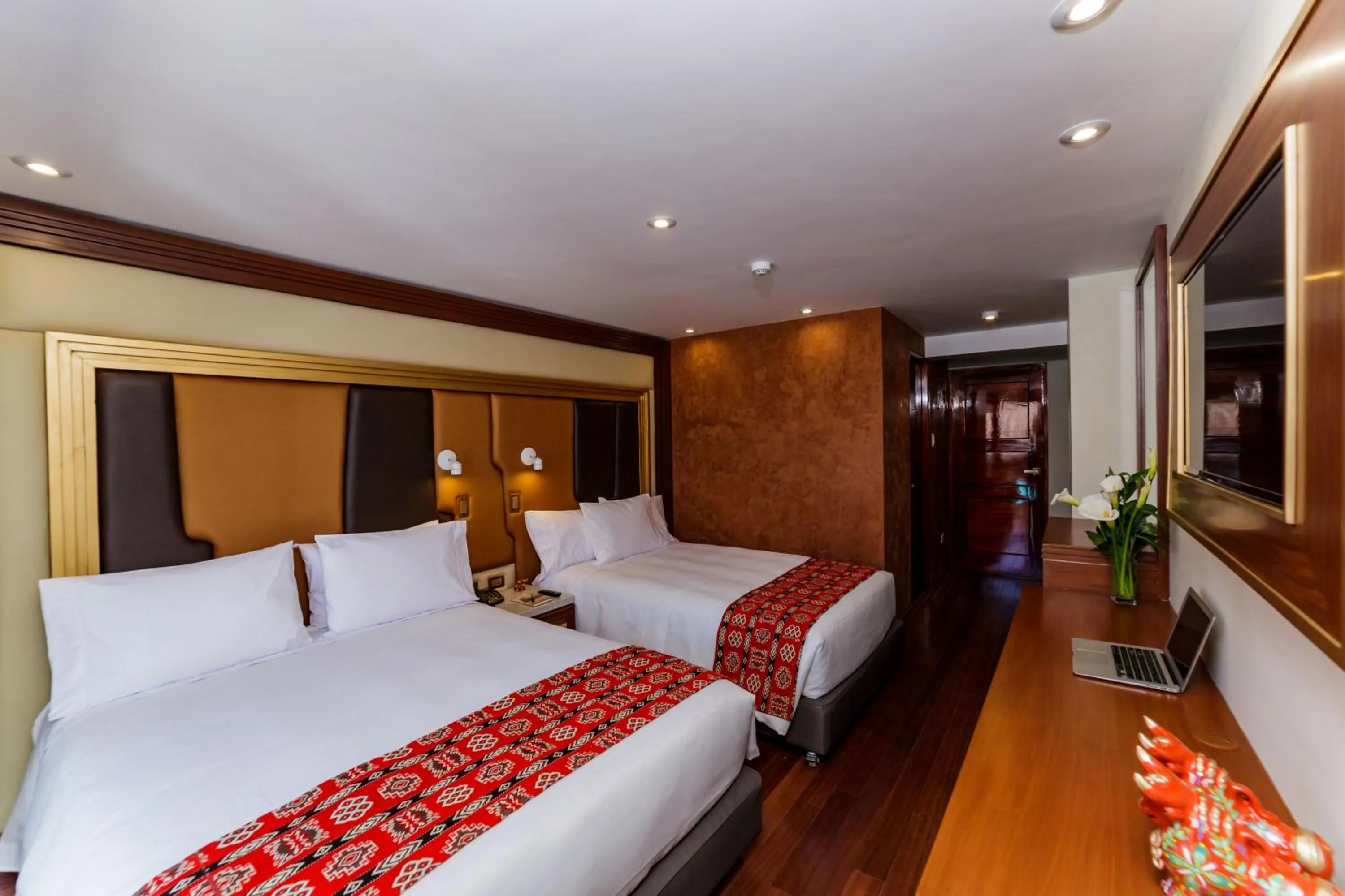 Bed in Yawar Inka Hotel