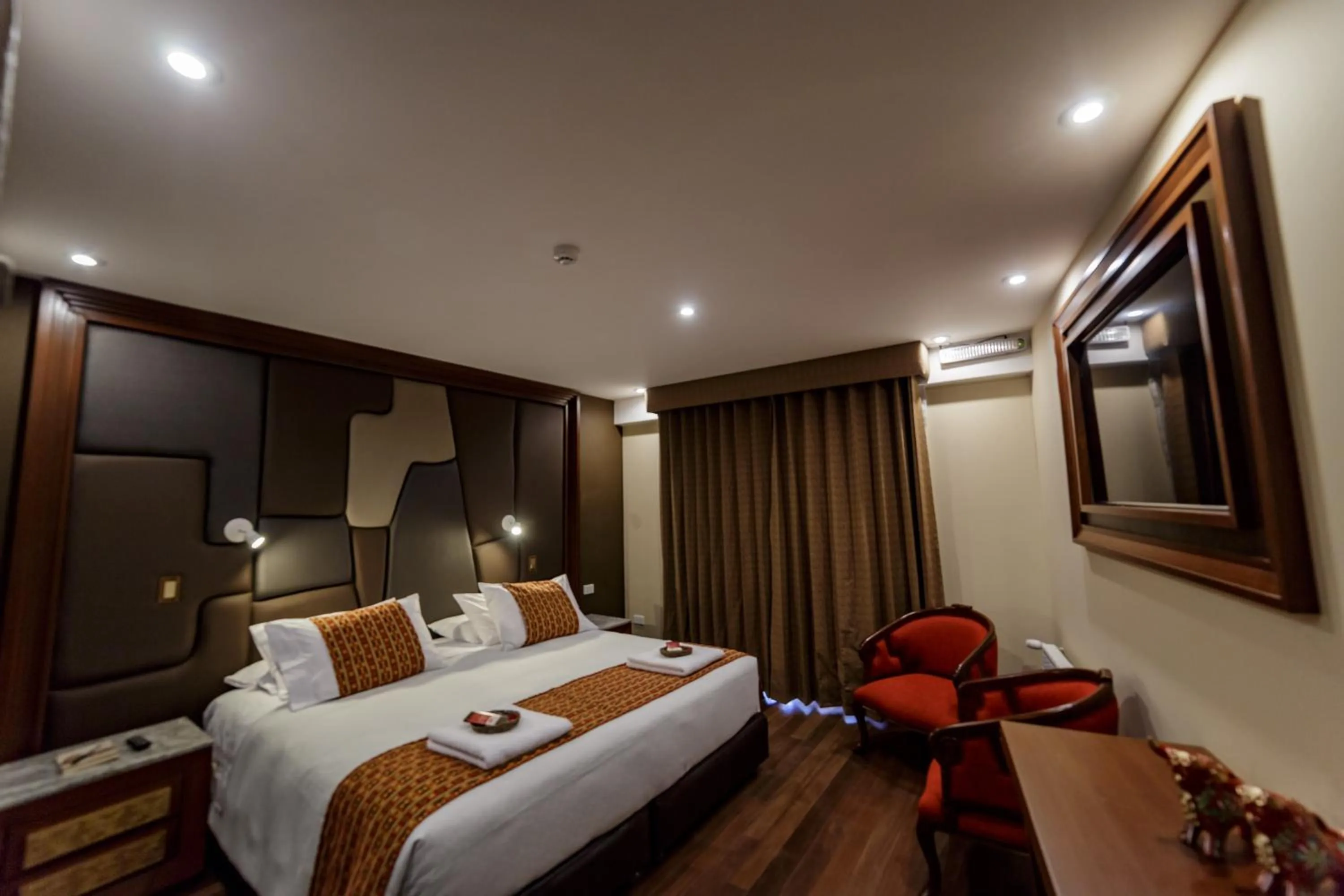 Bed in Yawar Inka Hotel