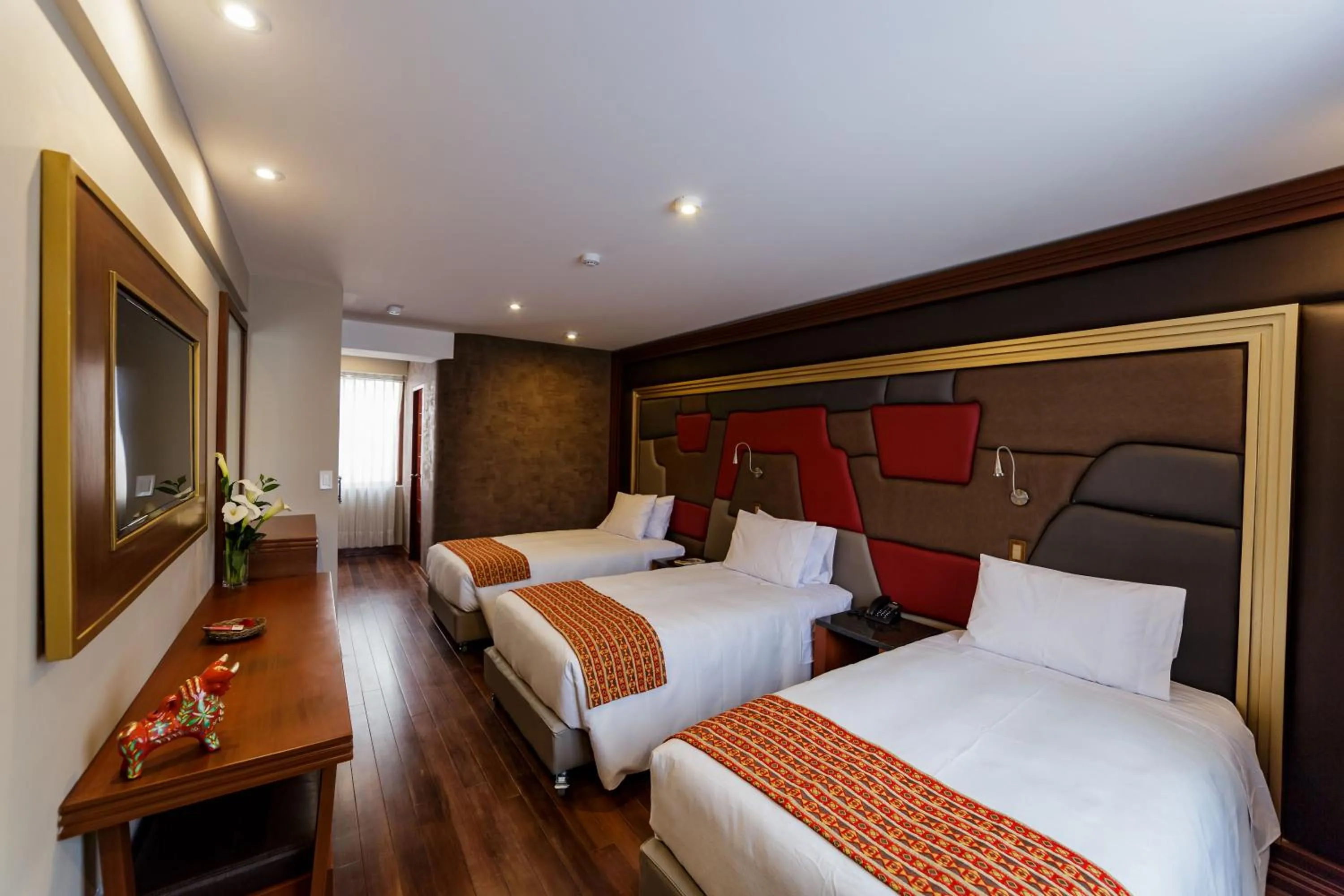 Bed in Yawar Inka Hotel