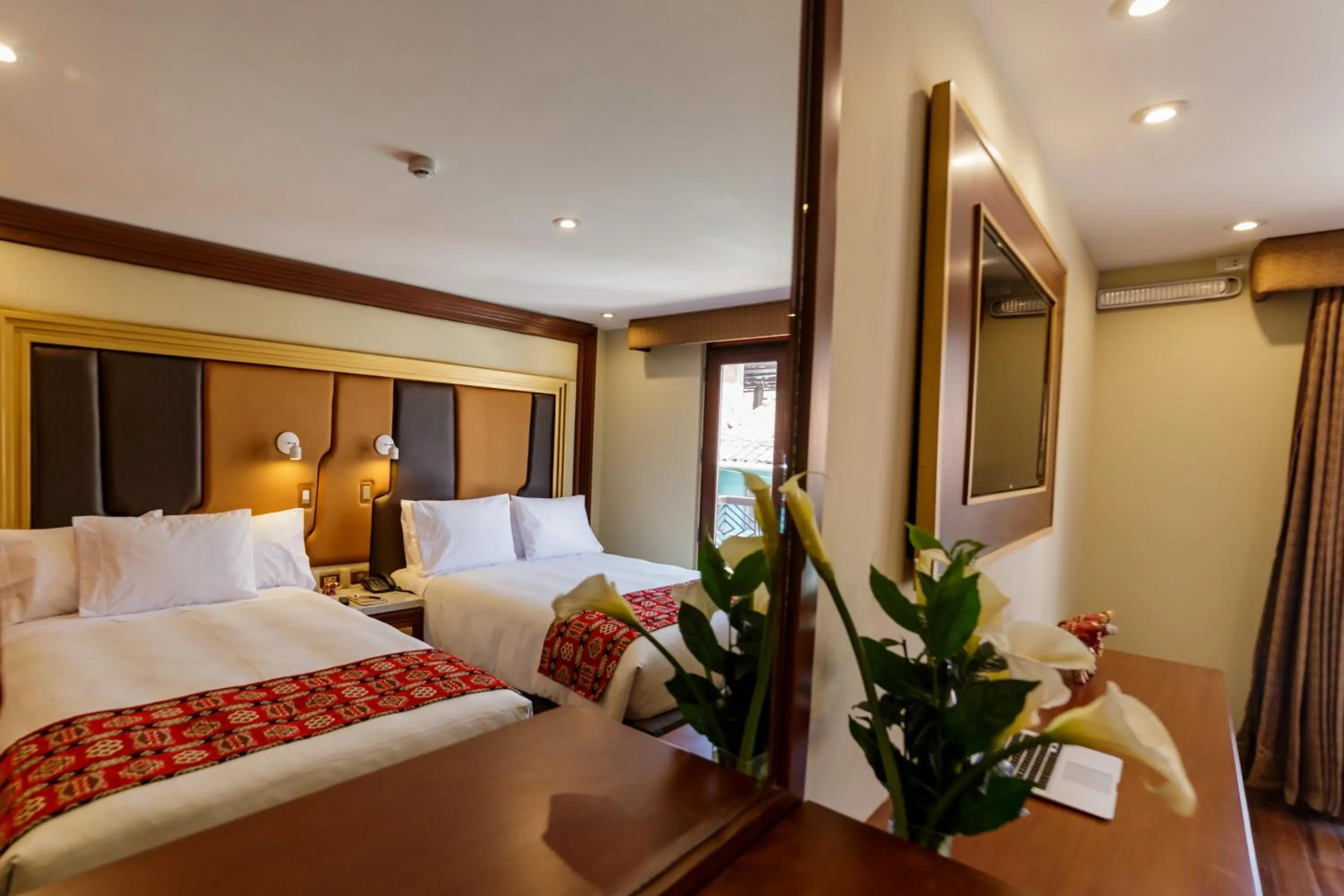 Bed in Yawar Inka Hotel