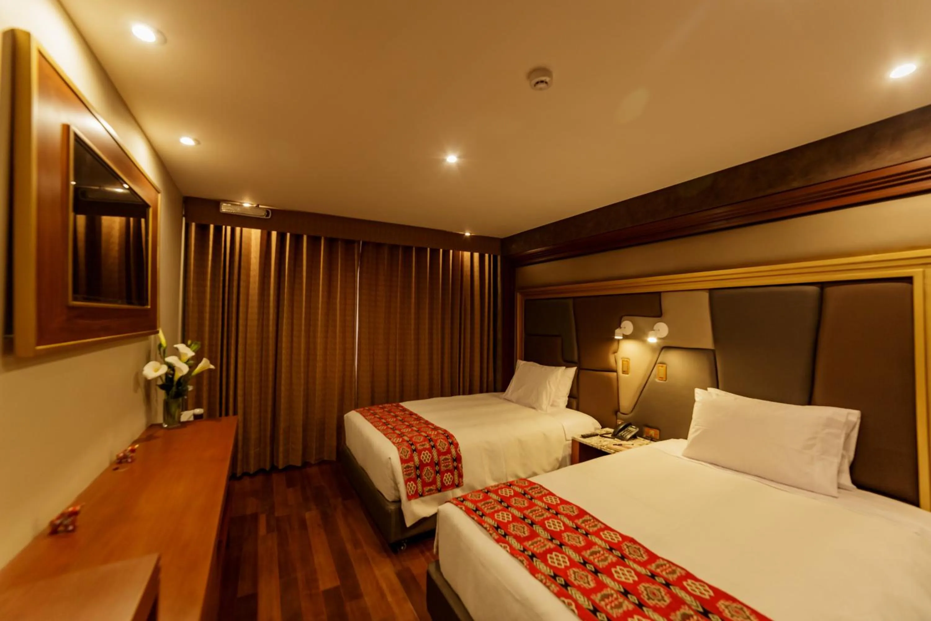 Bed in Yawar Inka Hotel