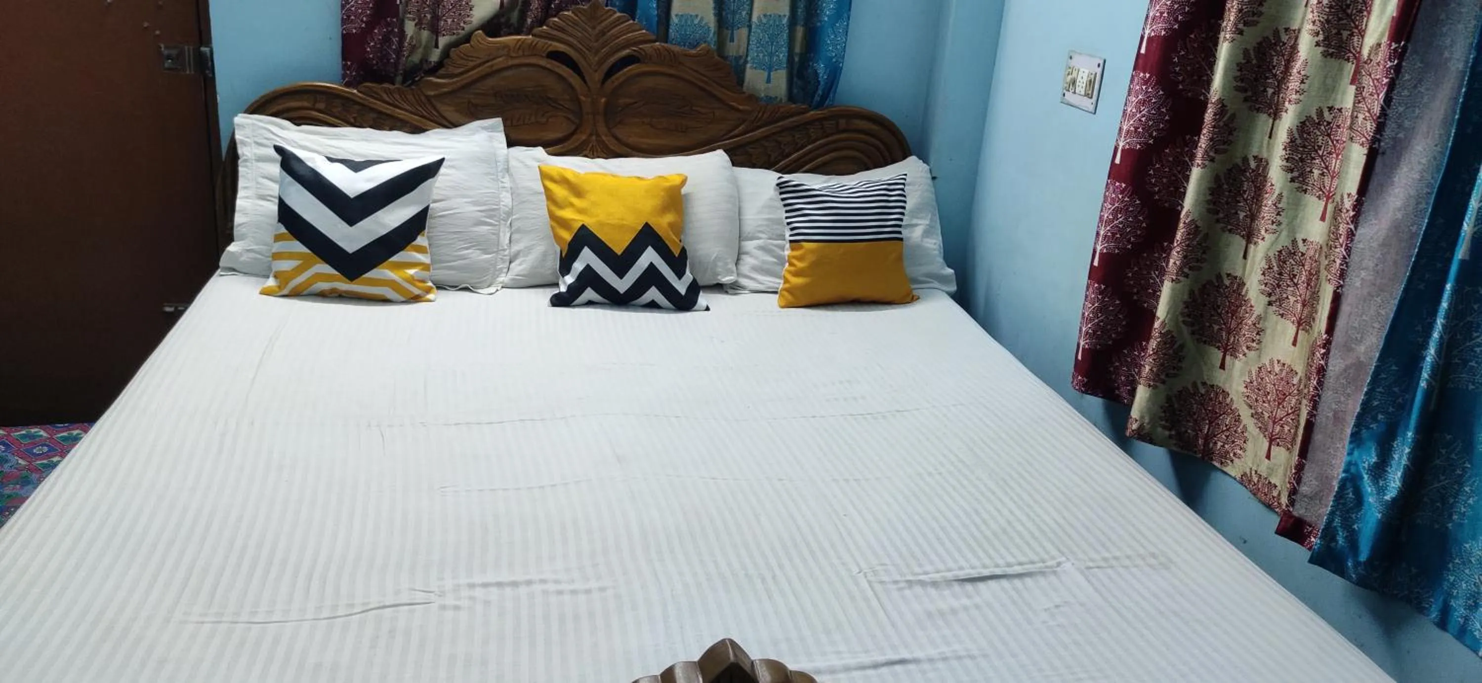 Bed in Kiran Guest House