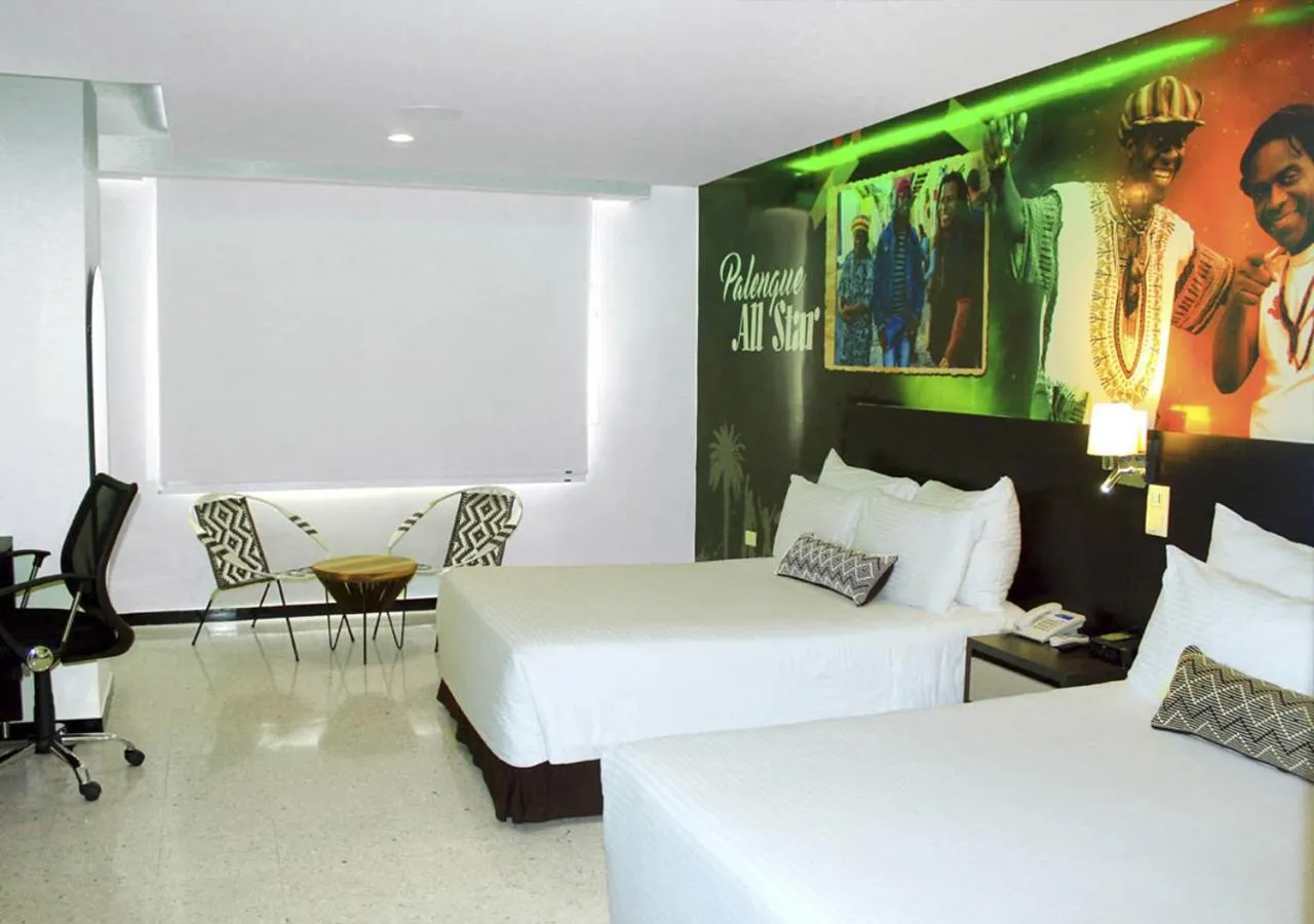 Photo of the whole room, Bed in Hotel Cartagena Plaza