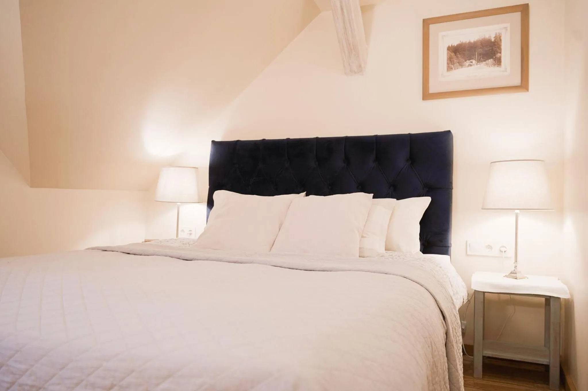 Bed in Karlamuiza Country Hotel