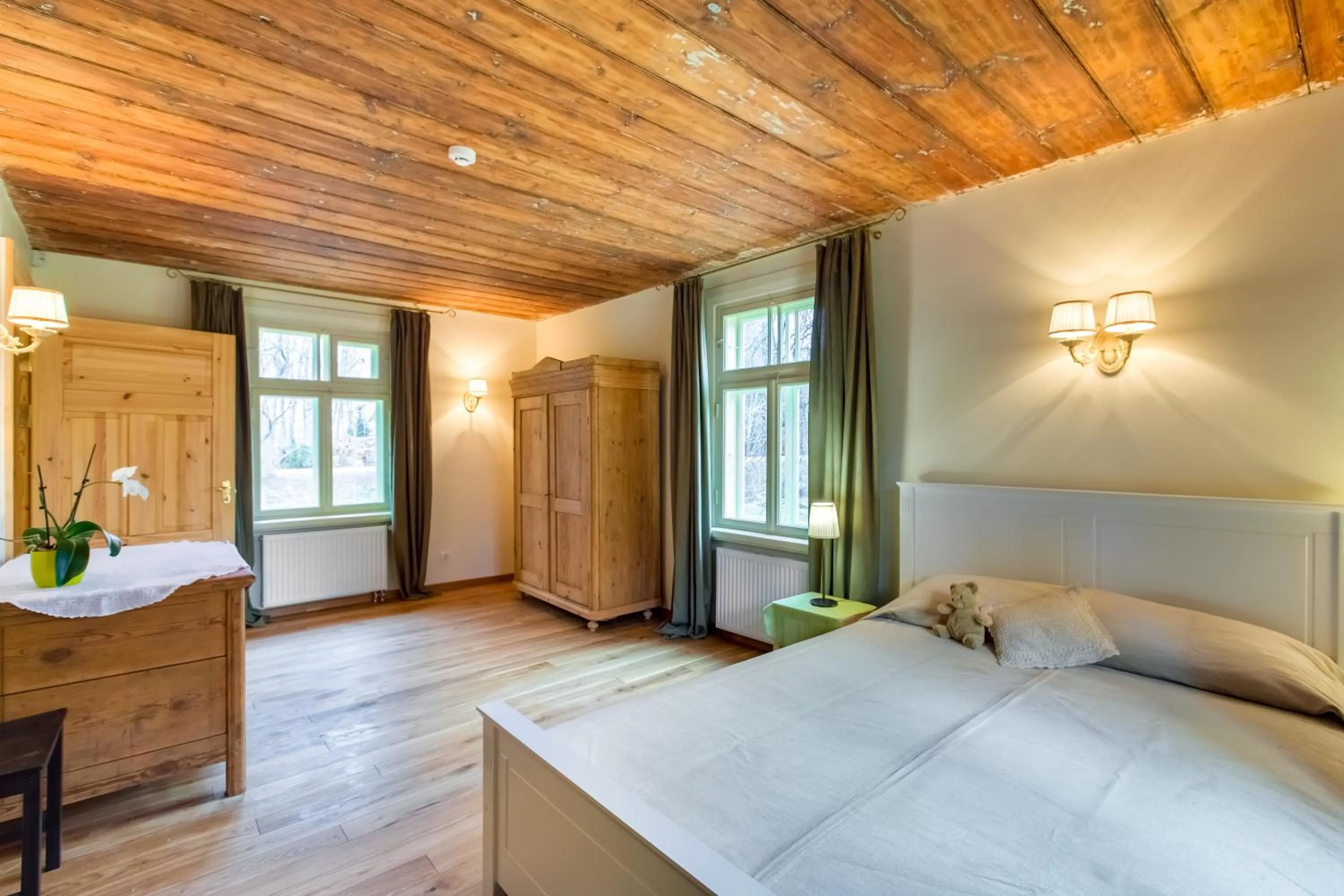 Bed in Karlamuiza Country Hotel