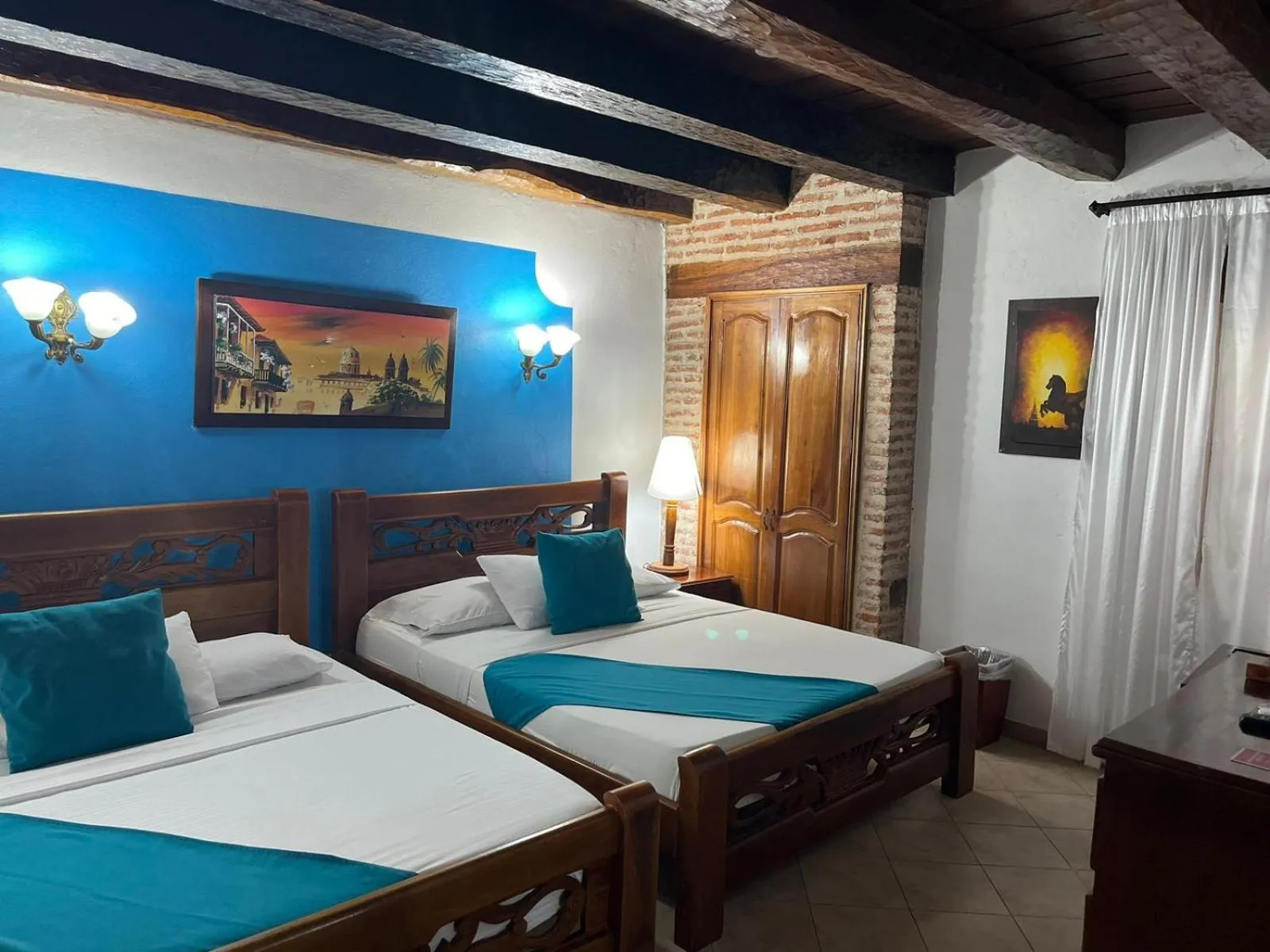 Bed in Hotel Don Pedro De Heredia