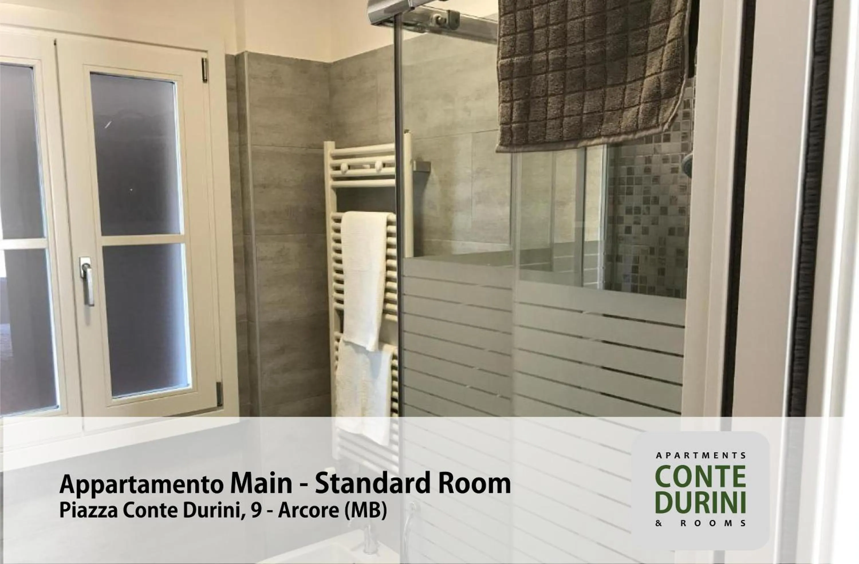 Shower in Conte Durini Apartments & Rooms