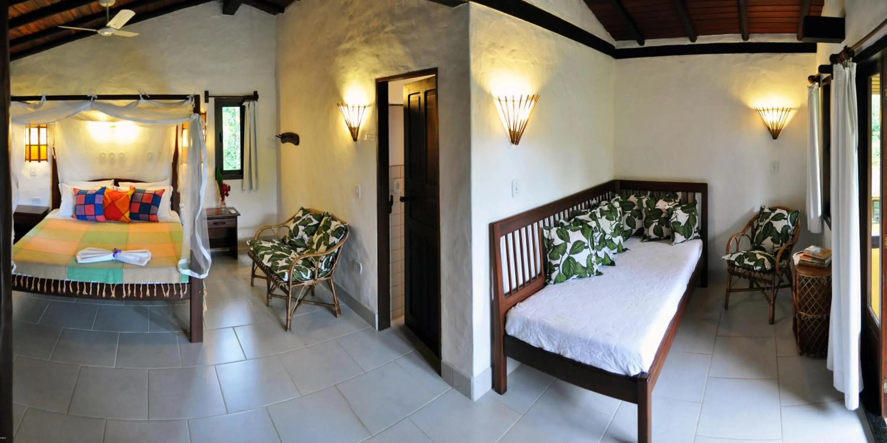 Bed in Pousada Mundo Verde