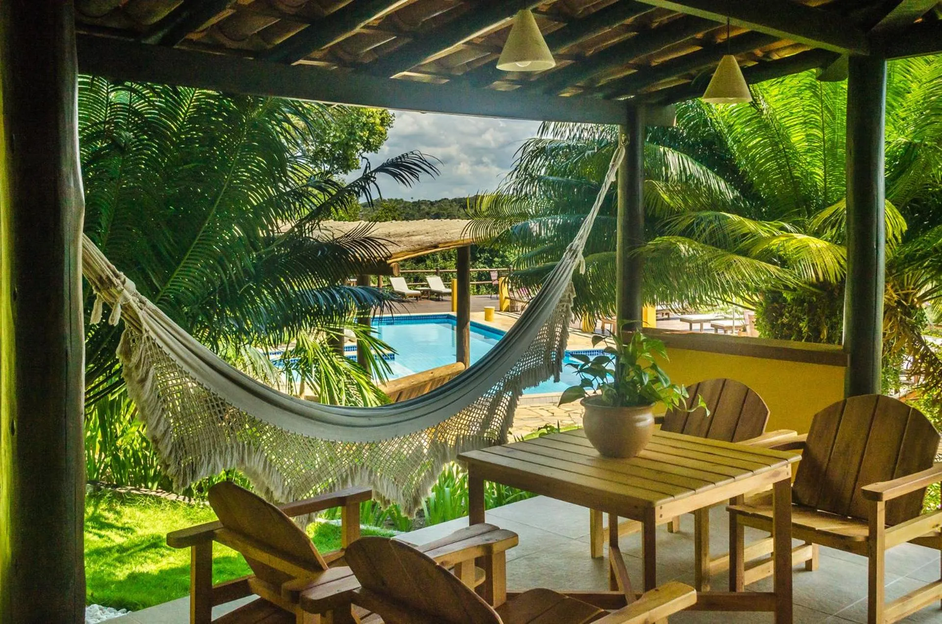 Patio in Pousada Mundo Verde