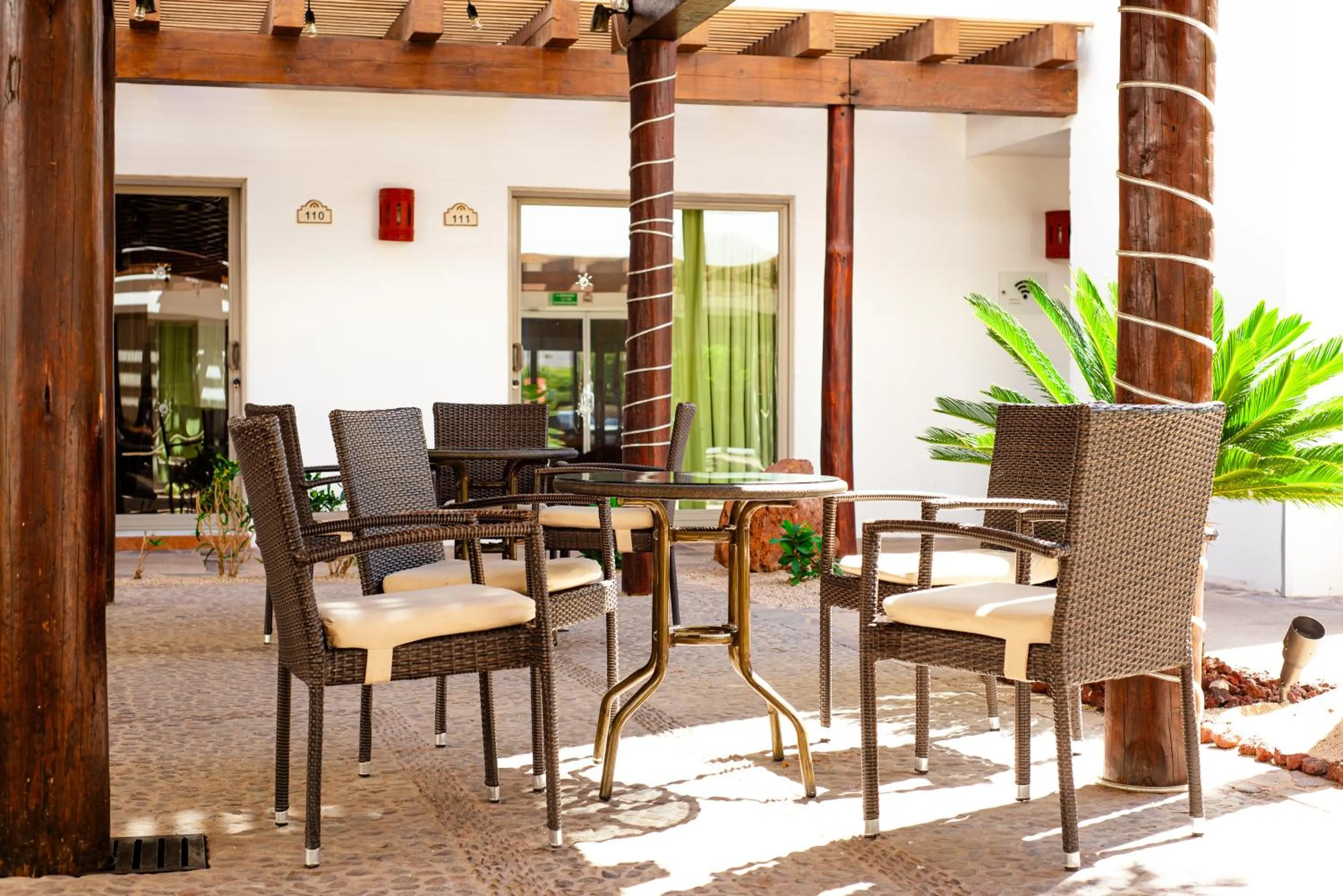 Patio in Hotel Santa Fe Loreto by Villa Group