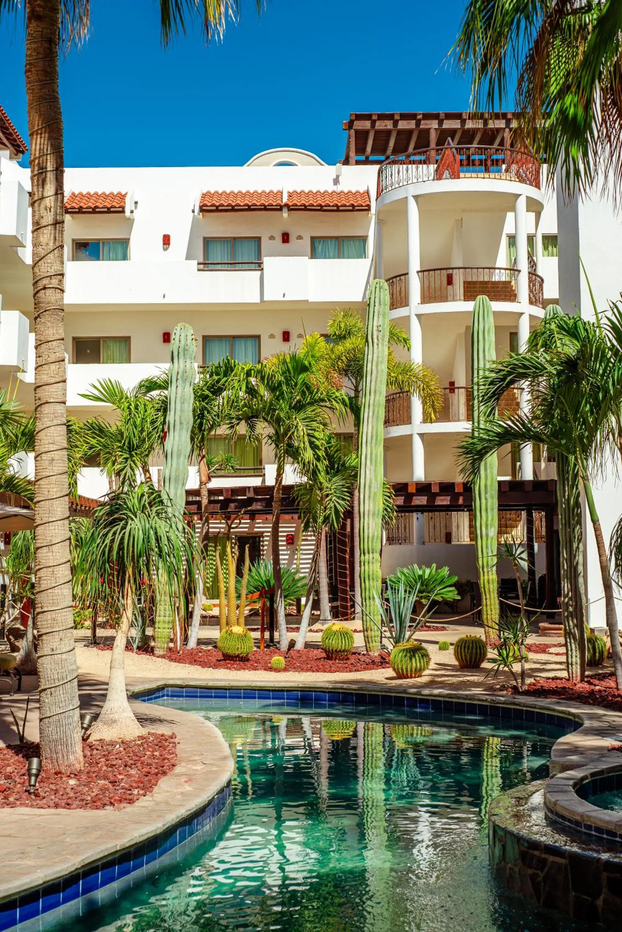 Patio in Hotel Santa Fe Loreto by Villa Group