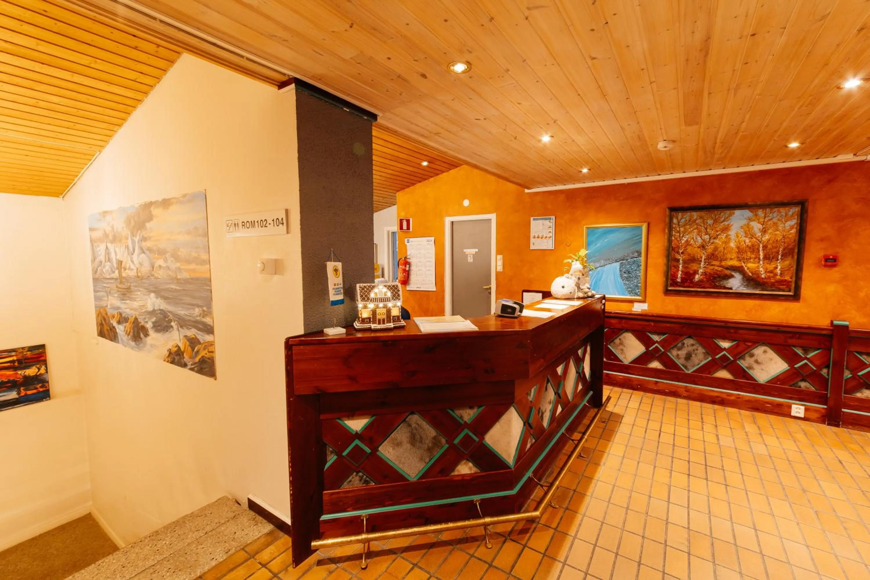Lobby or reception in Myre Kysthotell