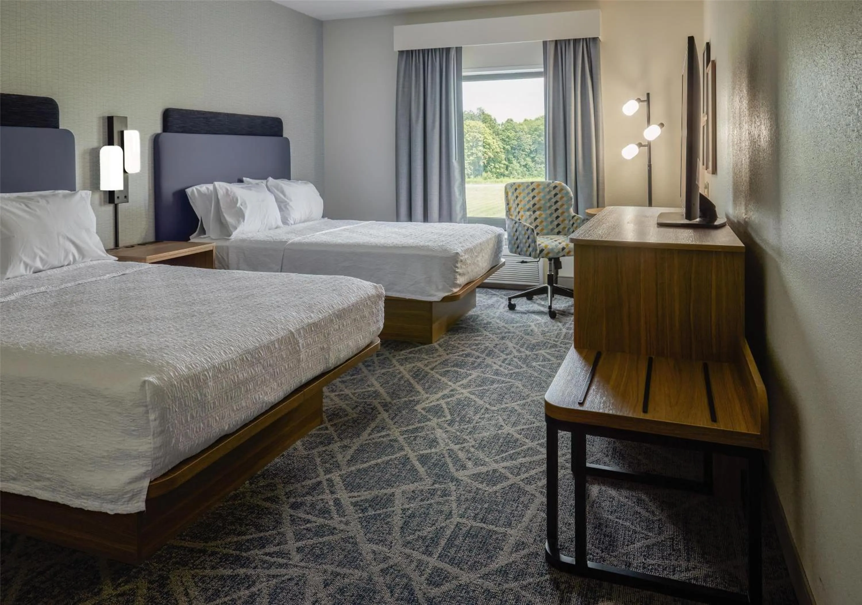 Bed in Hampton Inn & Suites Radcliff/Fort Knox