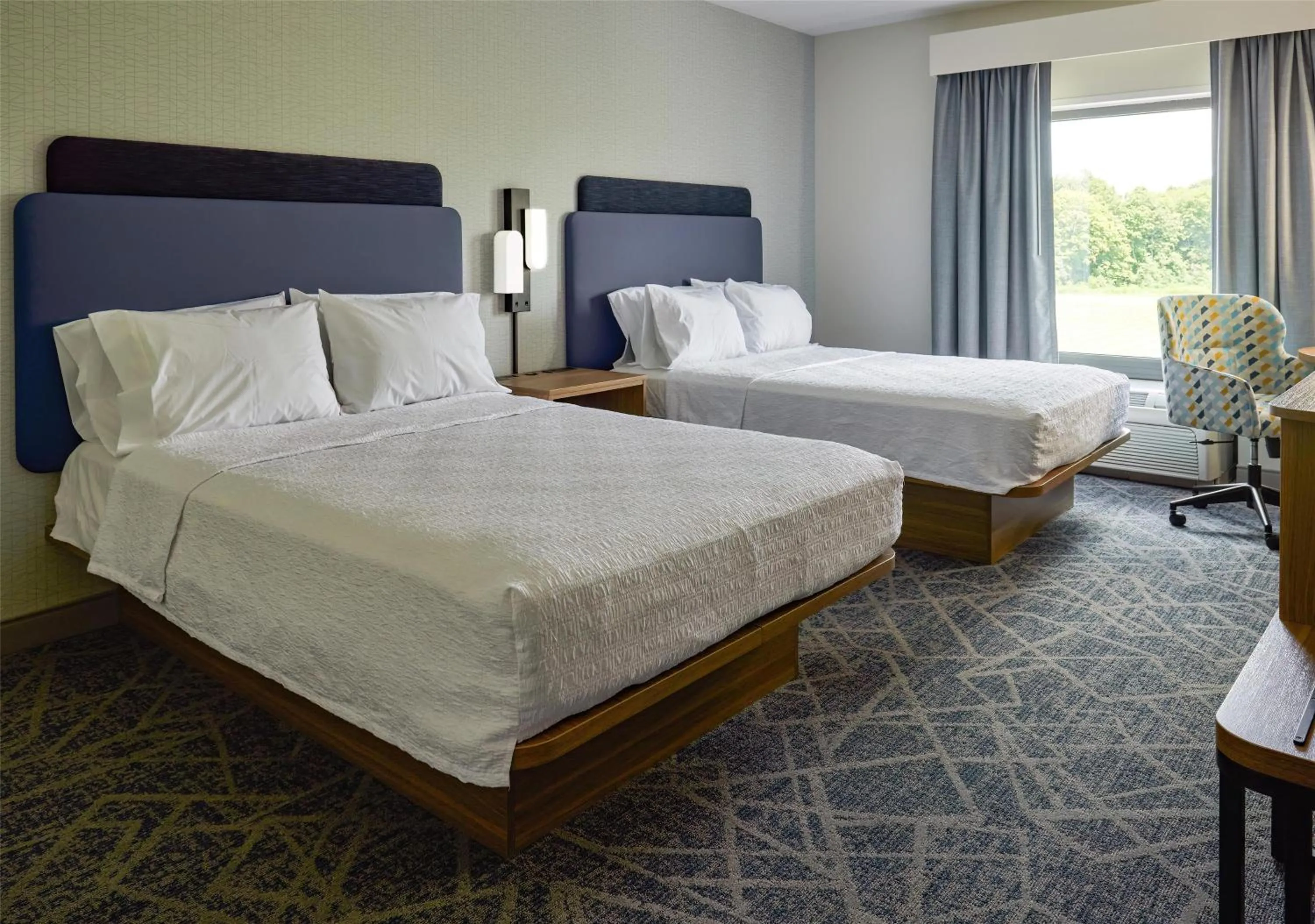 Bed in Hampton Inn & Suites Radcliff/Fort Knox