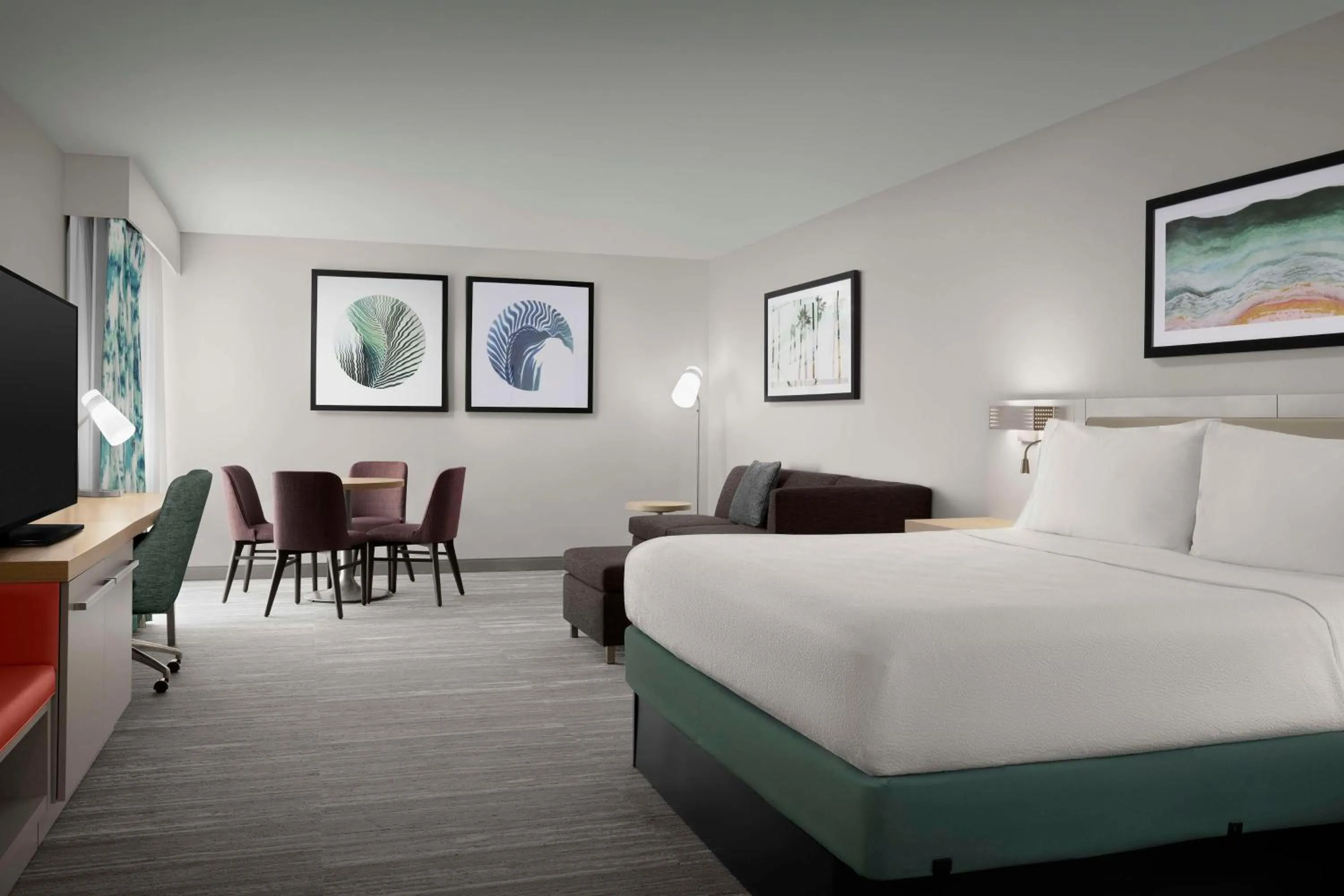 Bed in Hilton Garden Inn Jacksonville Downtown Southbank