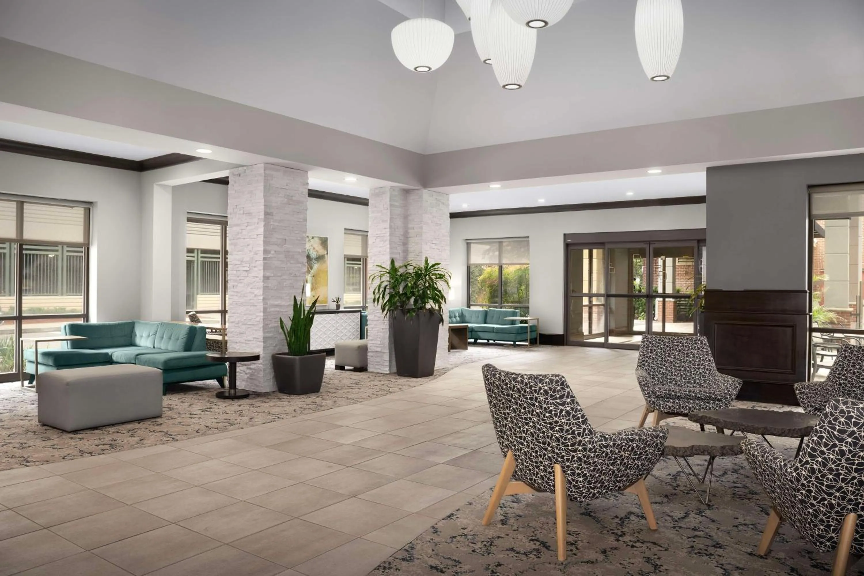 Lobby or reception in Hilton Garden Inn Jacksonville Downtown Southbank