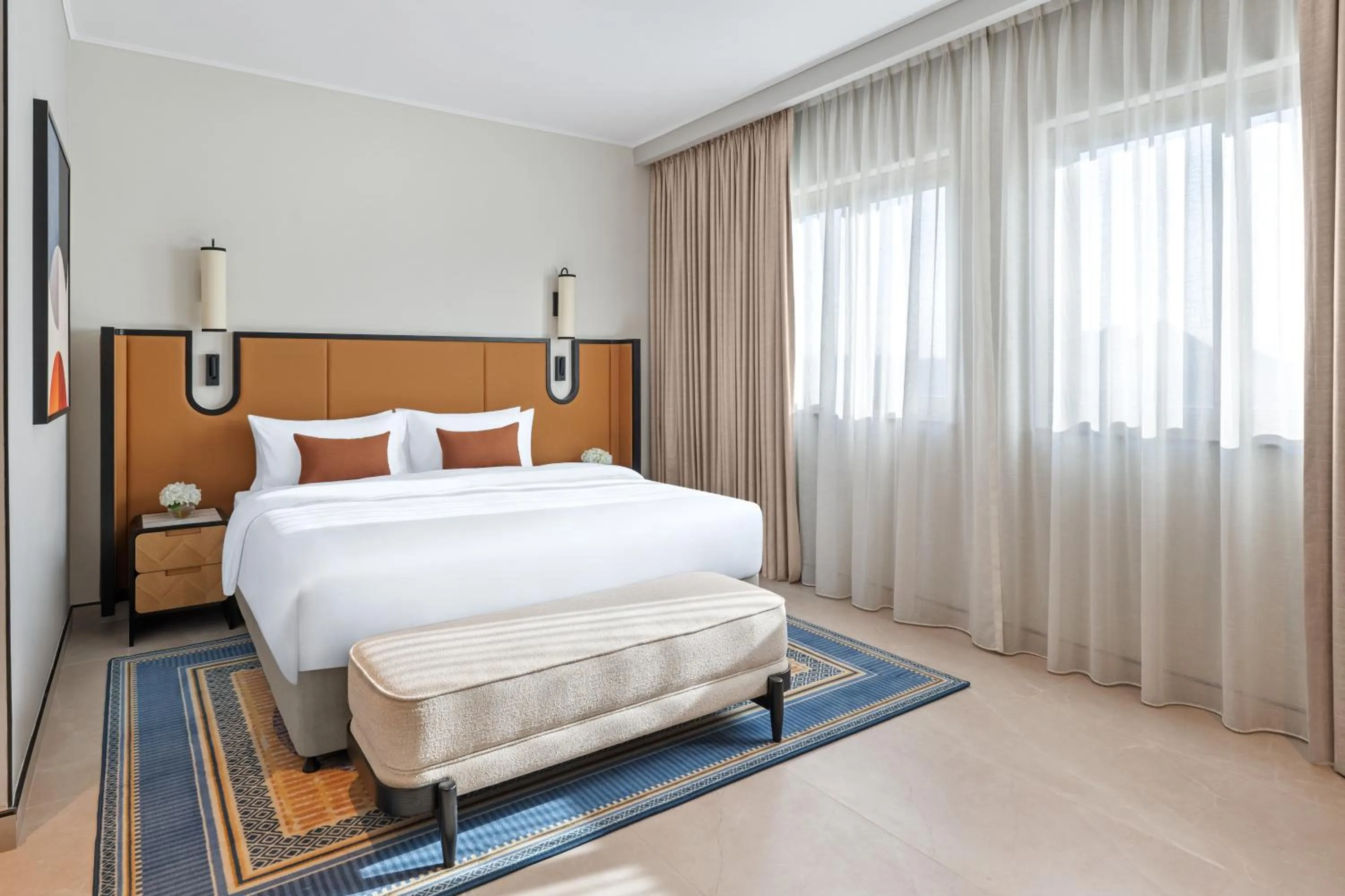 Bedroom, Bed in Oaks Ibn Battuta Gate Dubai