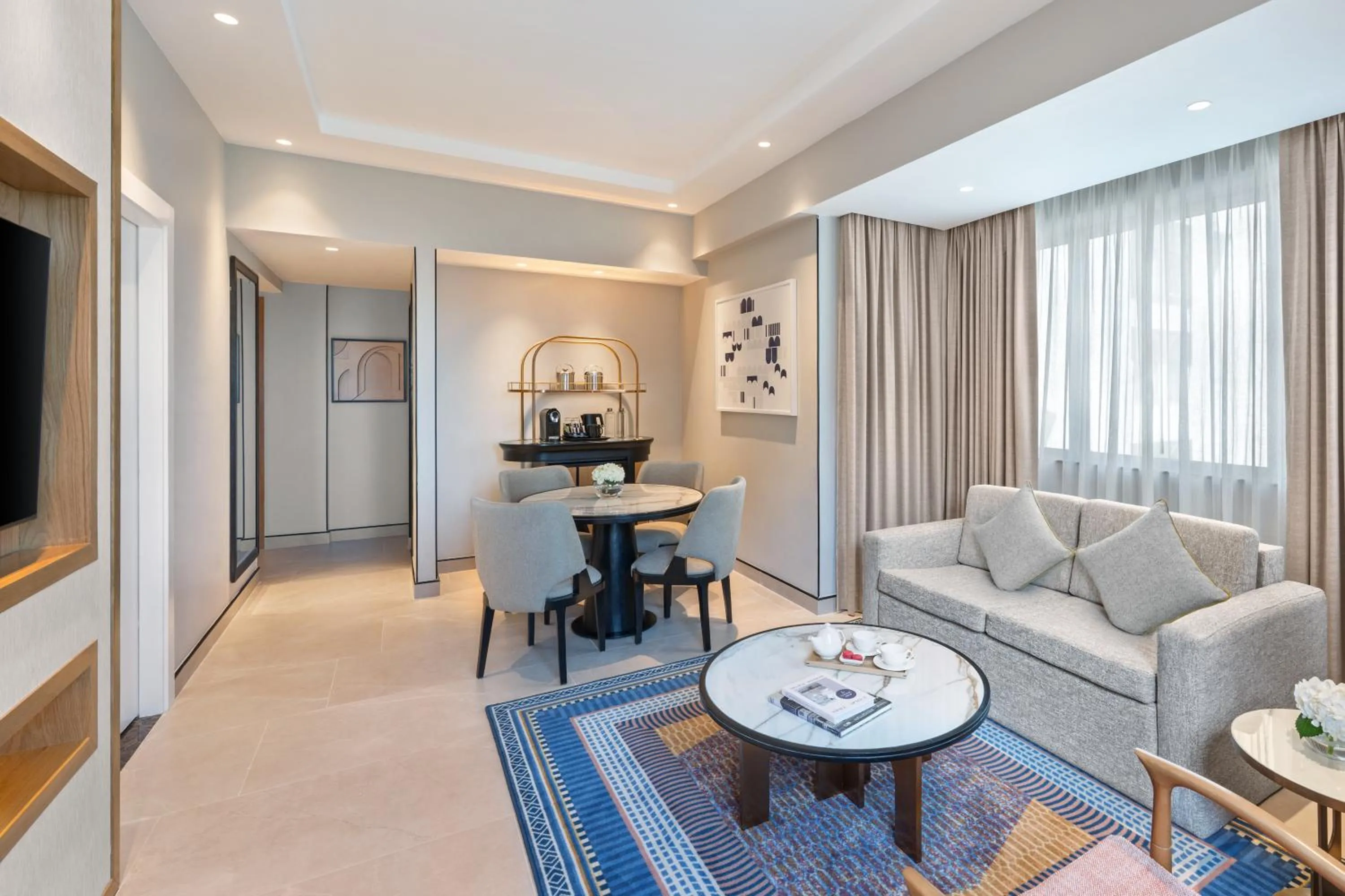 Living room in Oaks Ibn Battuta Gate Dubai