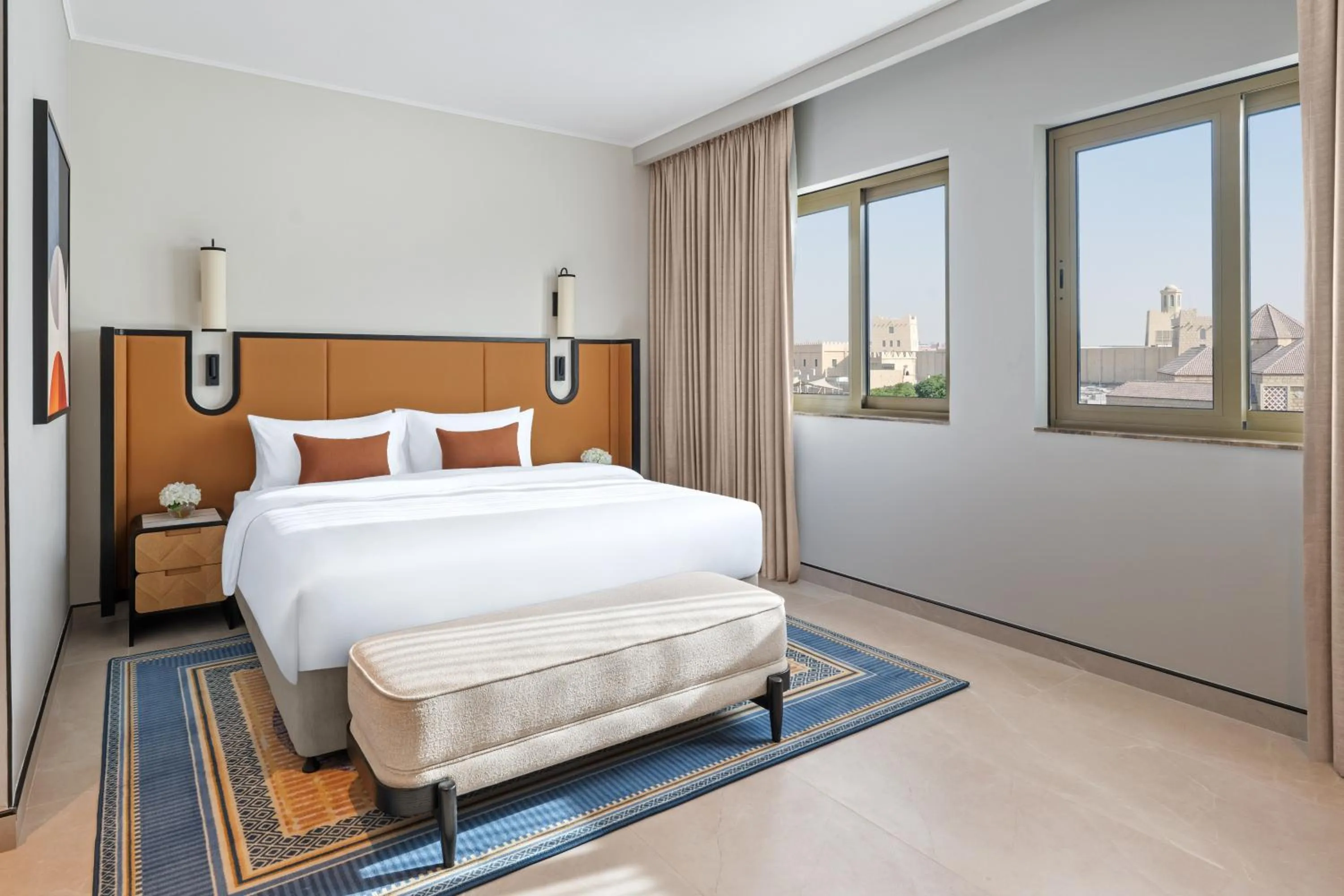 Bedroom, Bed in Oaks Ibn Battuta Gate Dubai