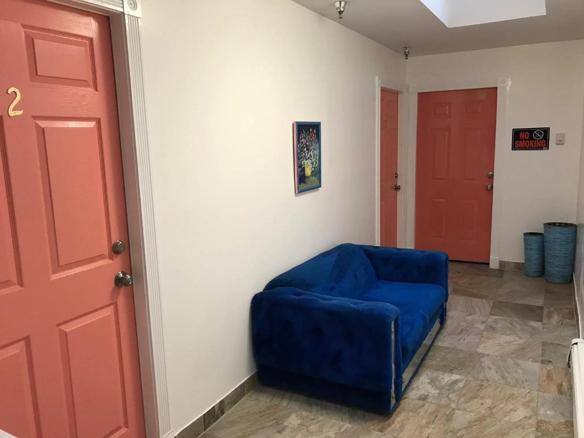 Seating area in Aquamarine Suites